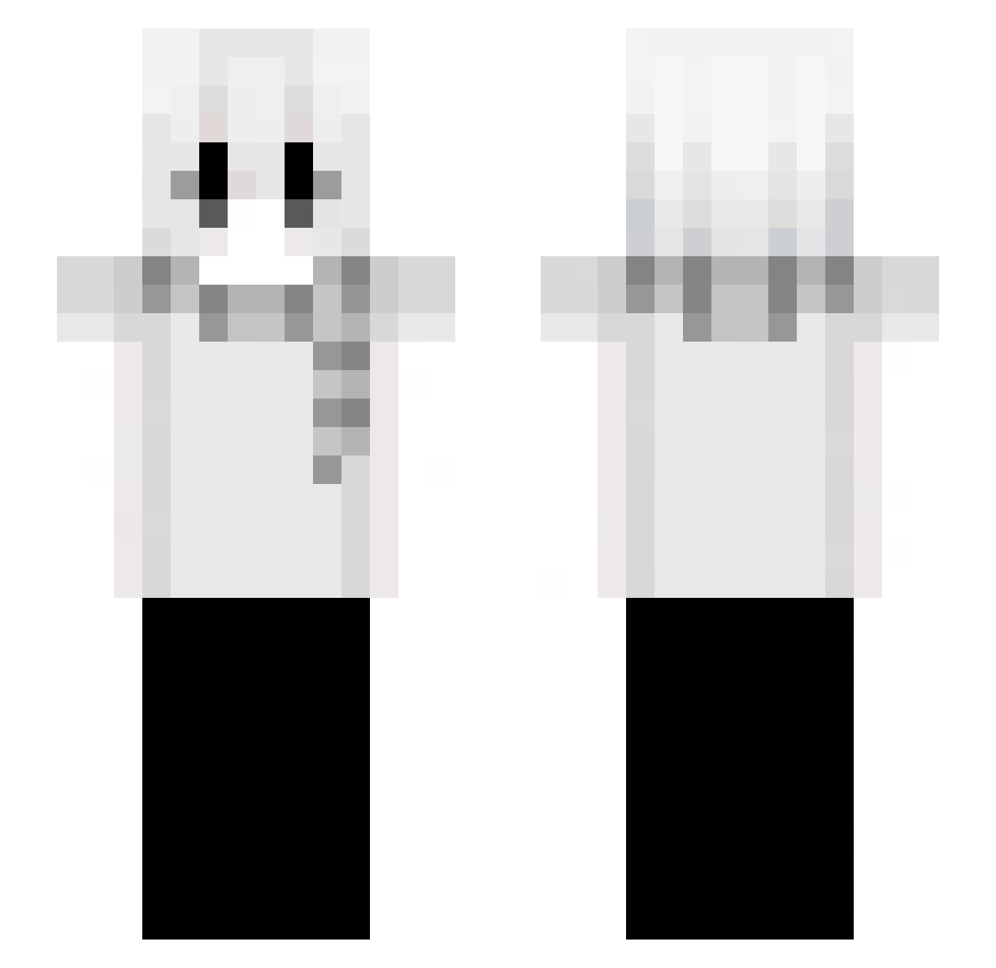 HEXDIO Minecraft skin, front and back view