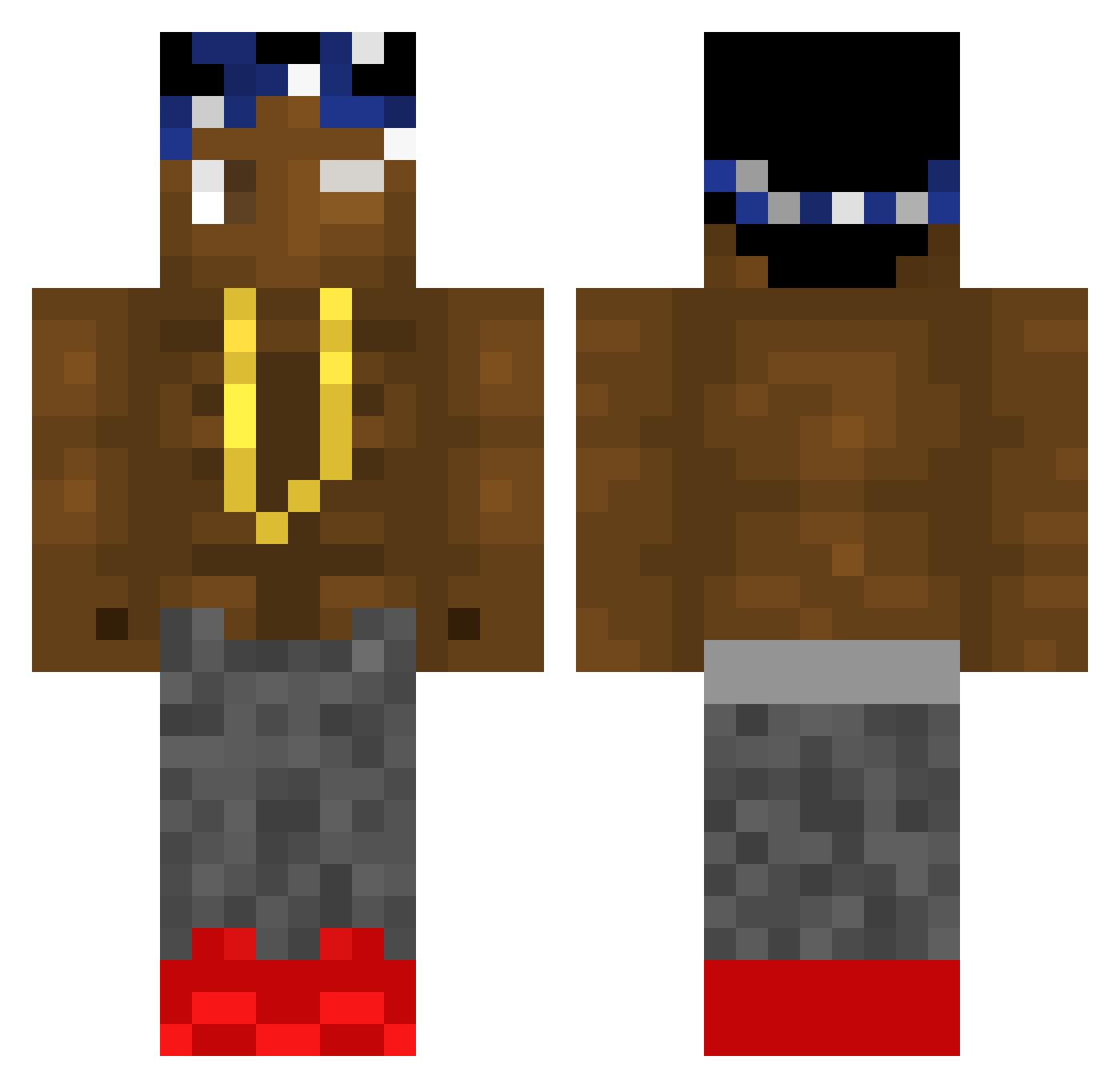 alto1505 Minecraft skin, front and back view