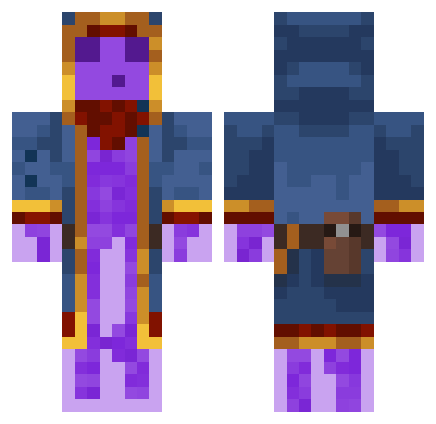 nacnuDuncan Minecraft skin, front and back view