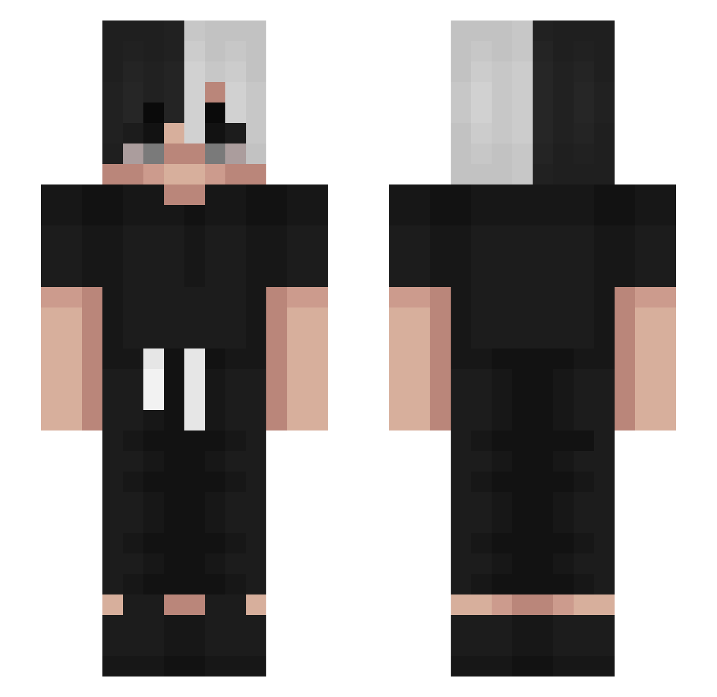NotRacc_ Minecraft skin, front and back view
