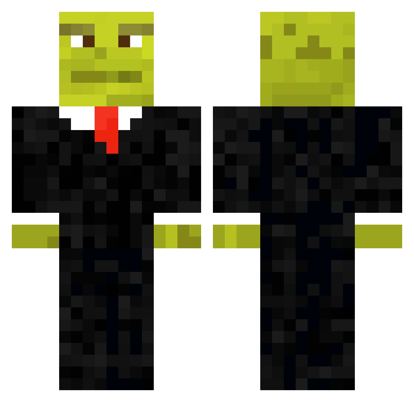 SenorBaplo Minecraft skin, front and back view