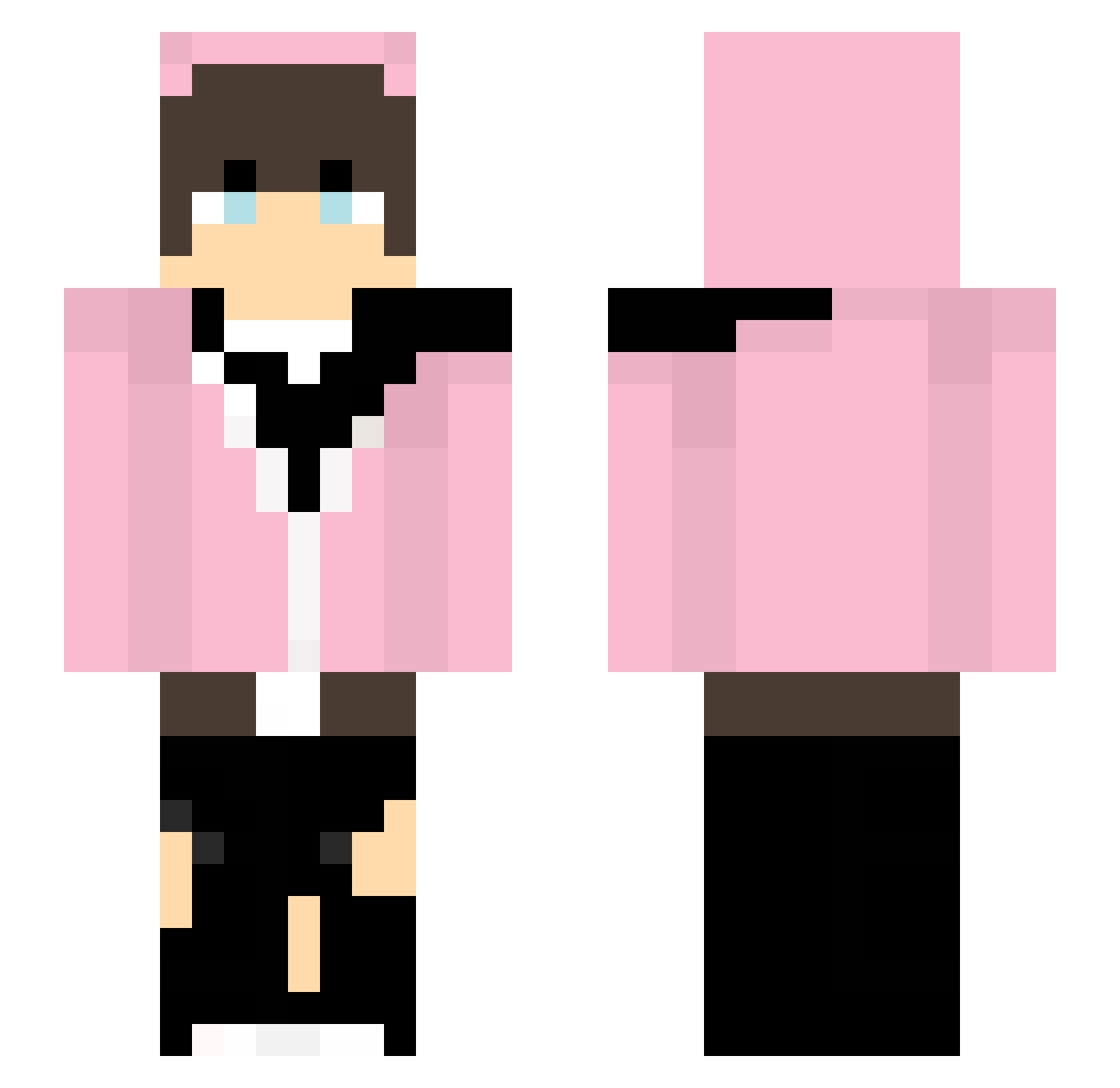 CloudPlaysTM Minecraft skin, front and back view