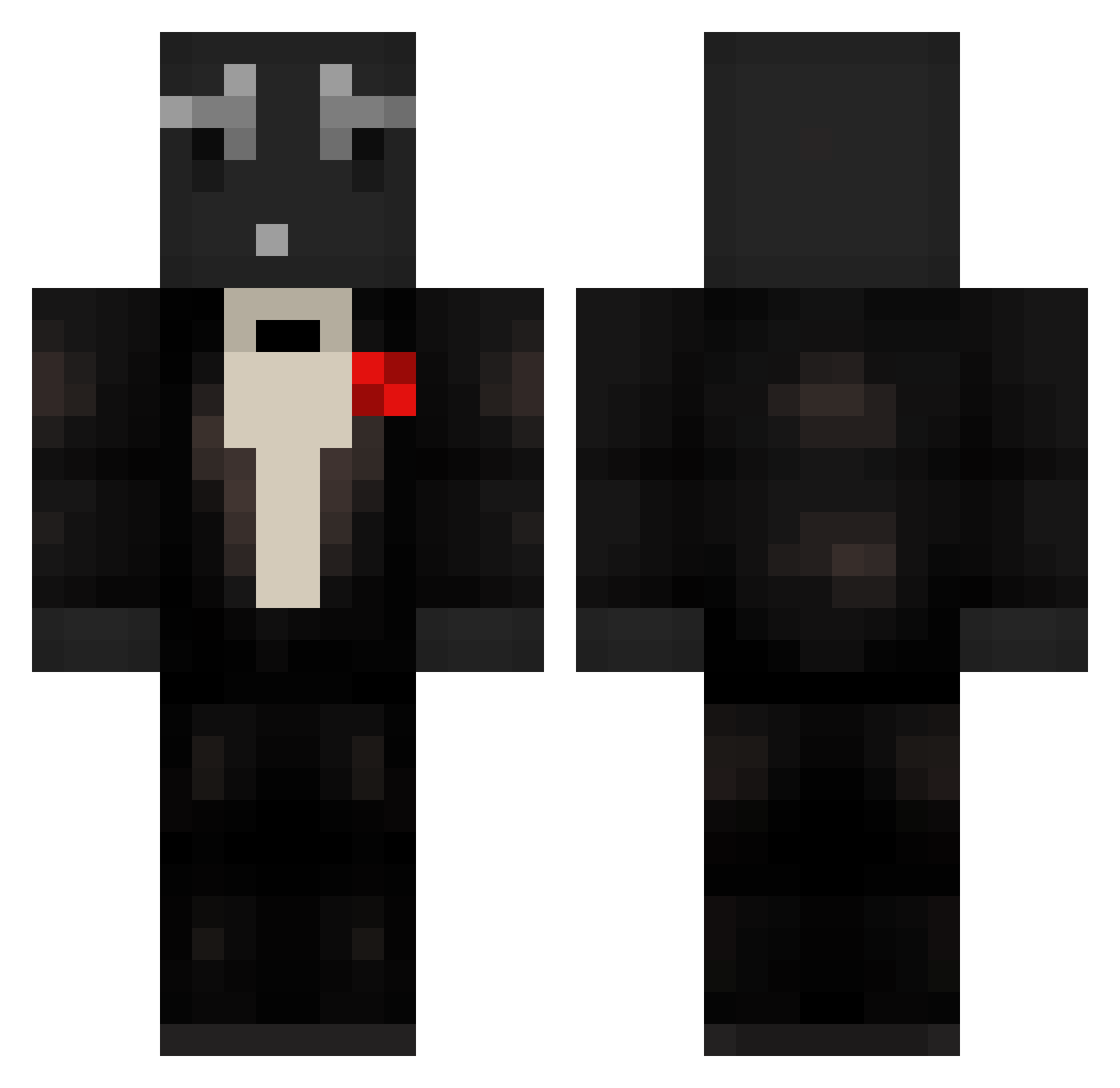 Kohgorets Minecraft skin, front and back view