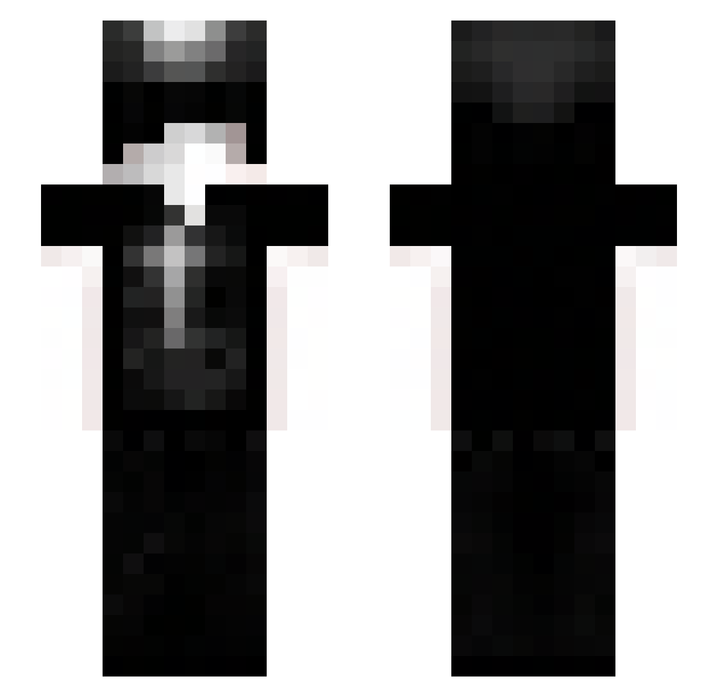 fou_d_argent Minecraft skin, front and back view