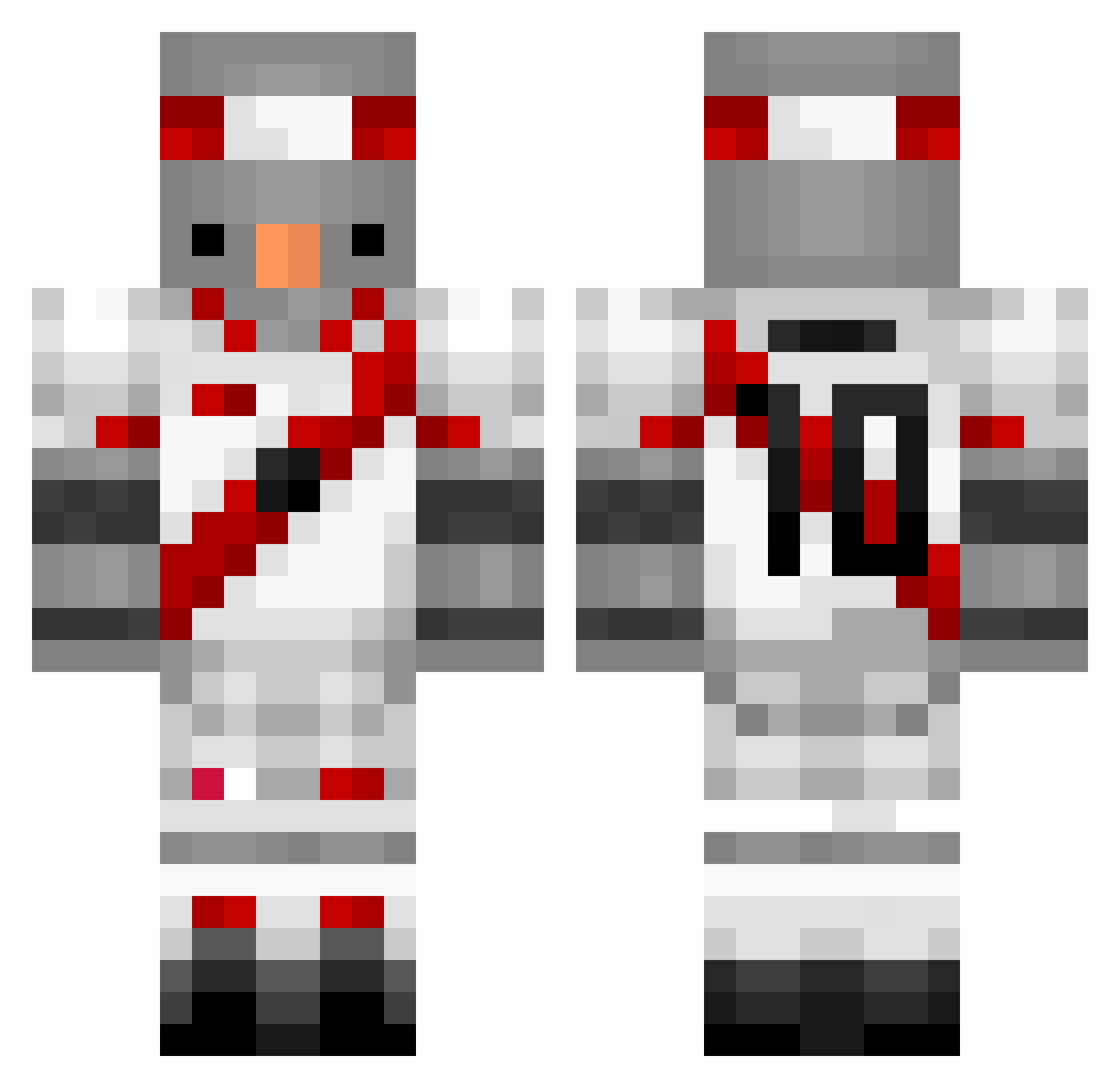 TheXile01_ Minecraft skin, front and back view