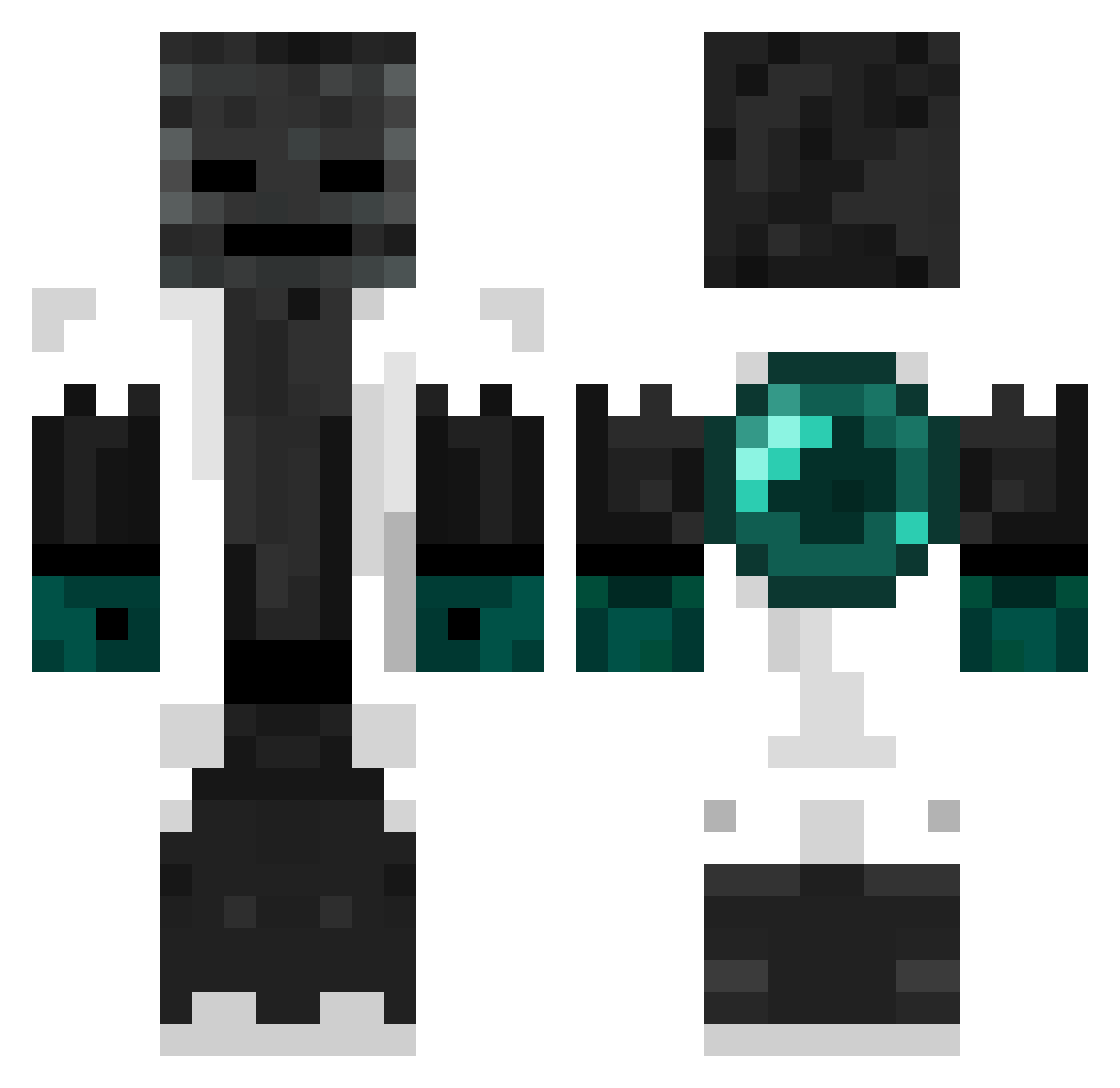 Thieubongem Minecraft skin, front and back view