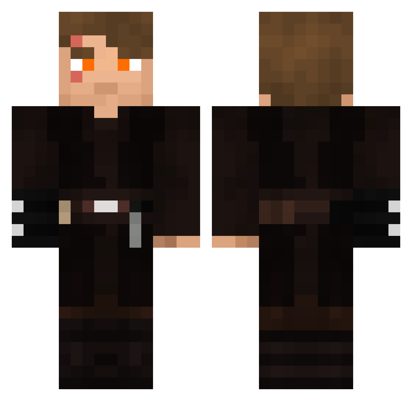 Patli Minecraft skin, front and back view