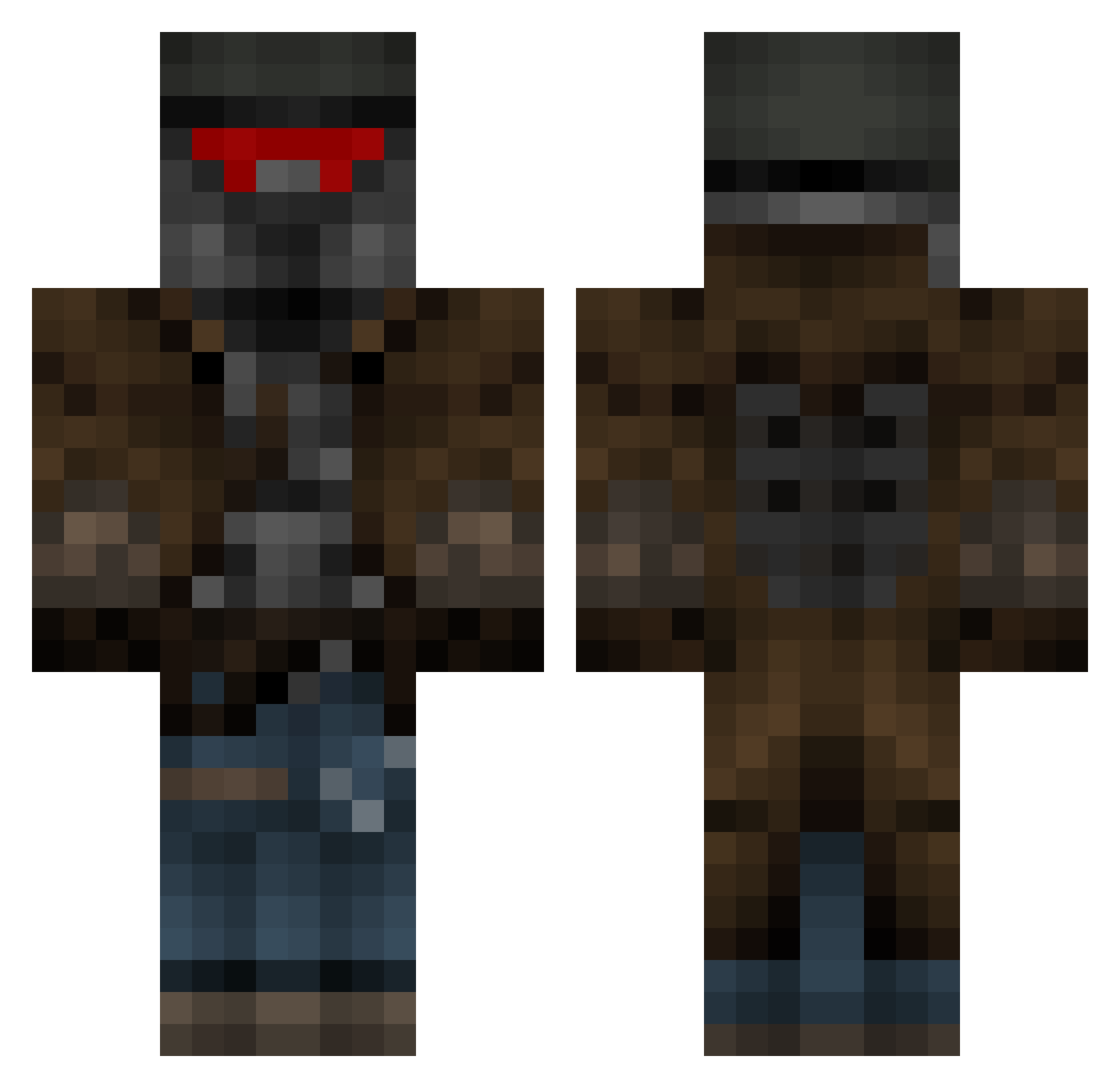 mewtwo056 Minecraft skin, front and back view