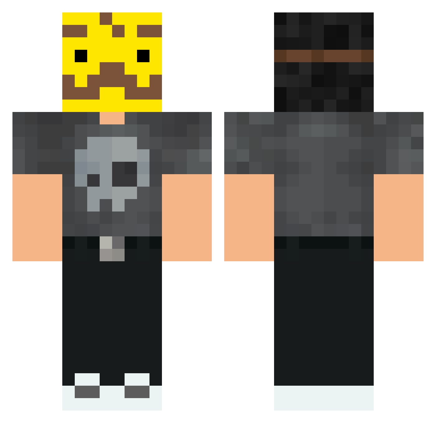 Ultraz77 Minecraft skin, front and back view