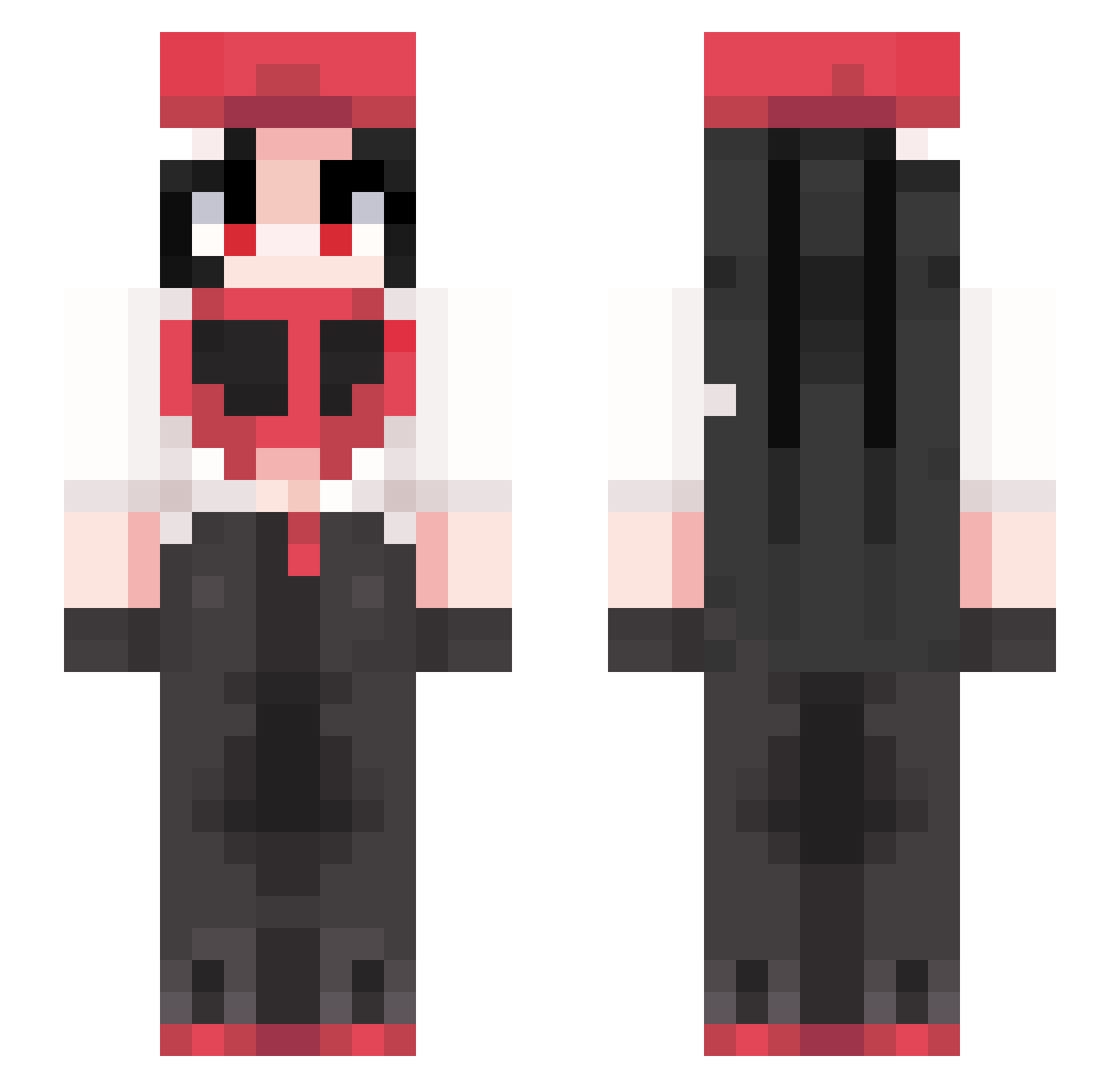 jsnegreiros Minecraft skin, front and back view