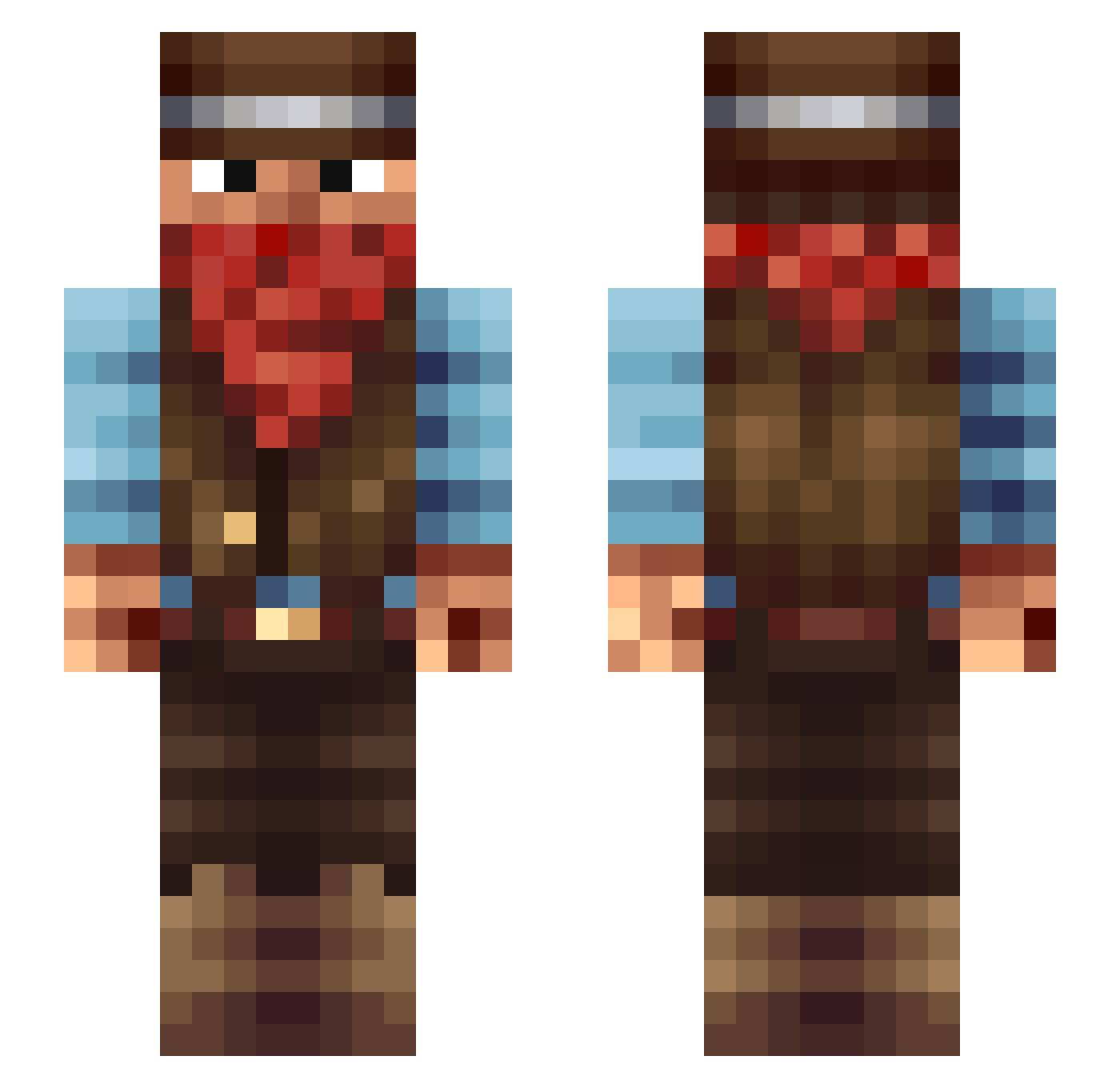 Krenzy5 Minecraft skin, front and back view
