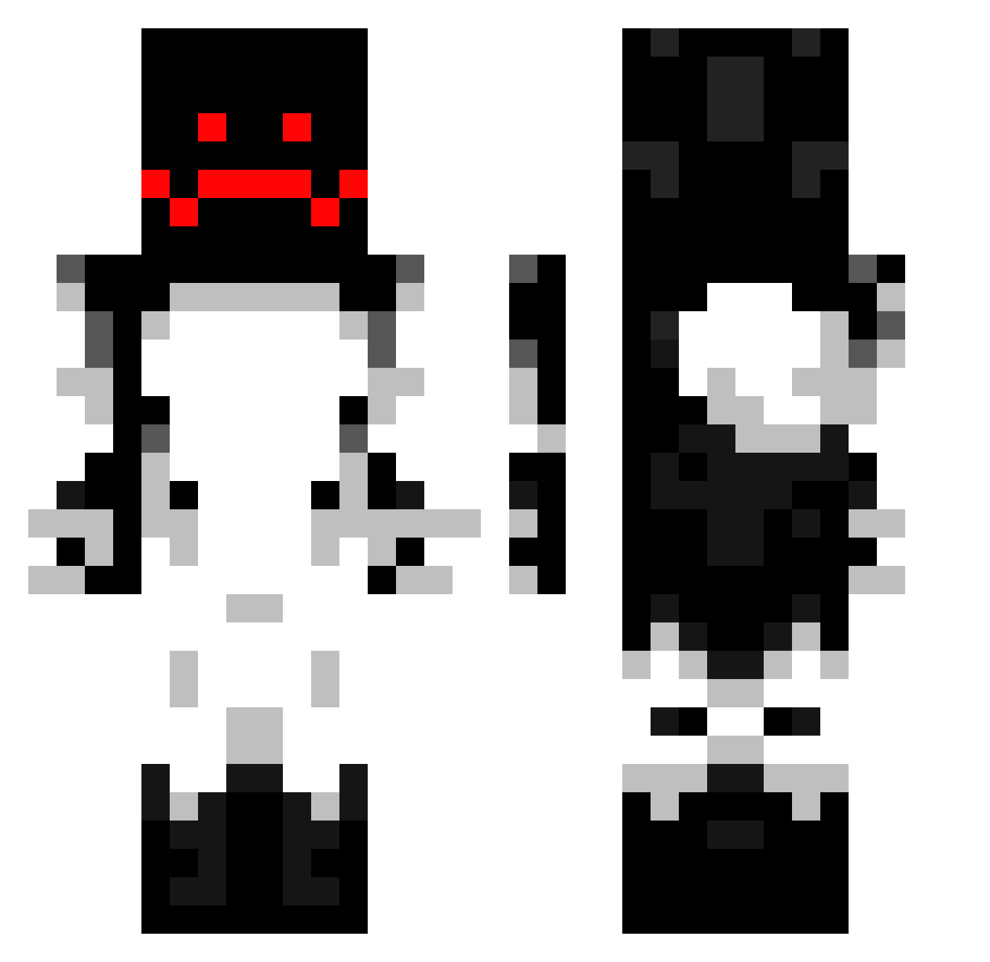 wowthekitten Minecraft skin, front and back view