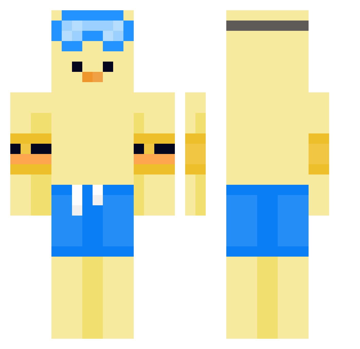 kaiting0129 Minecraft skin, front and back view