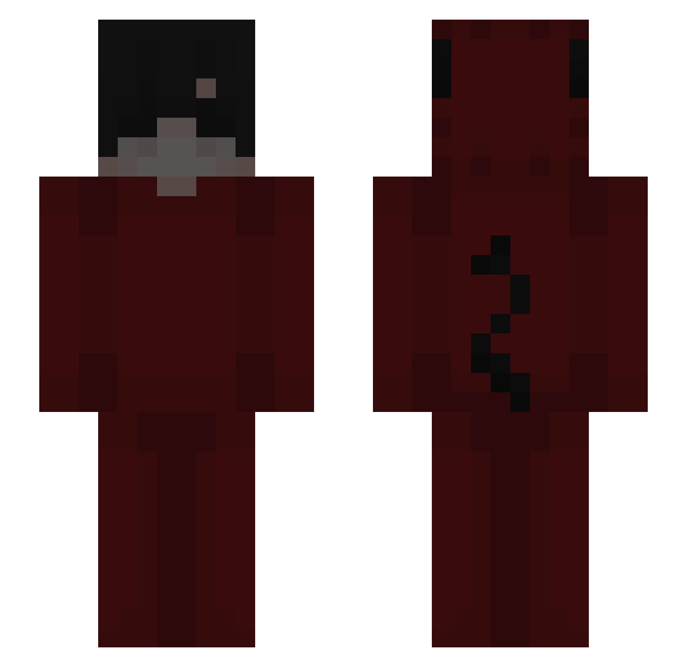 Lioniee Minecraft skin, front and back view