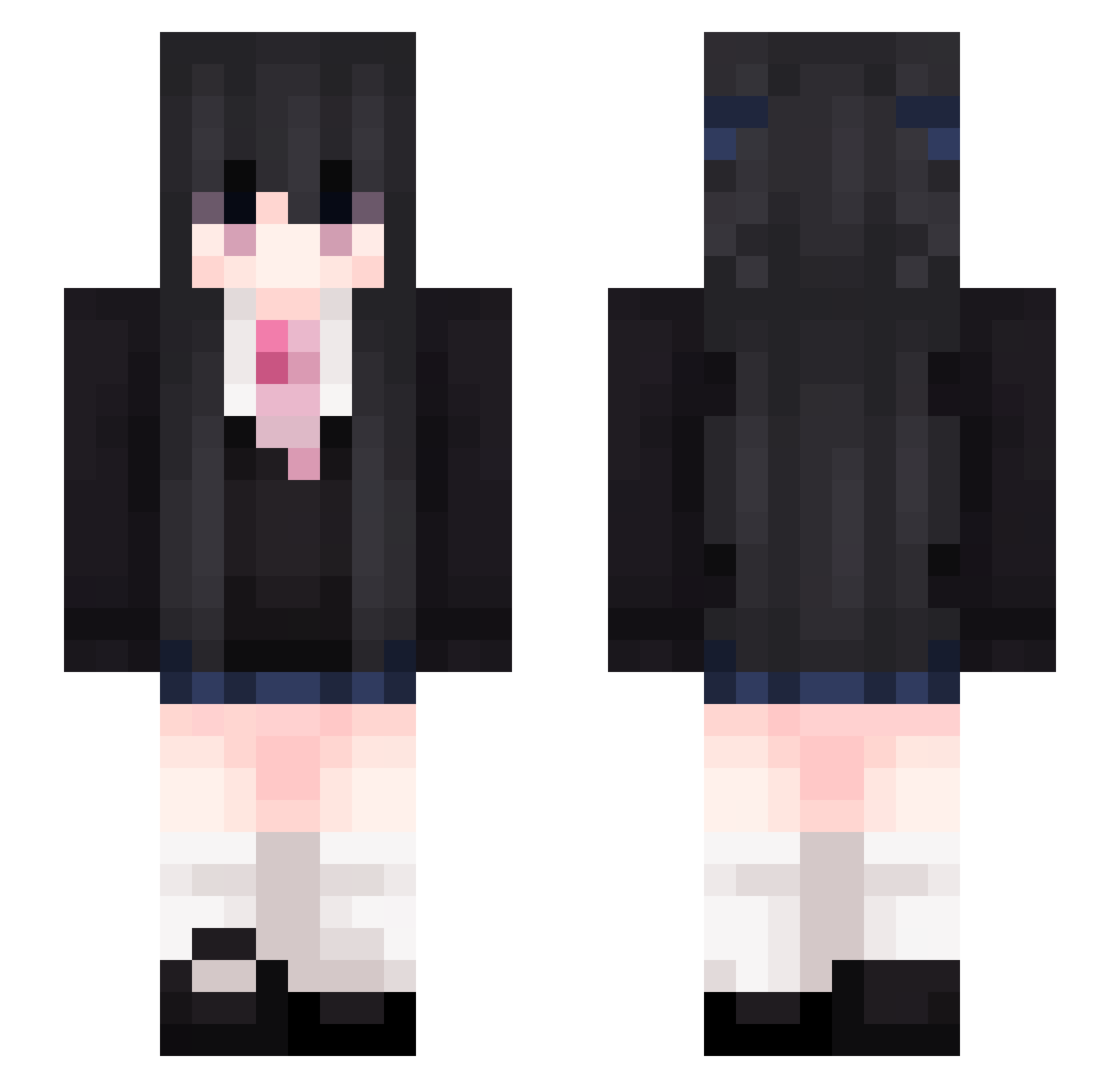 DA_YNBY Minecraft skin, front and back view
