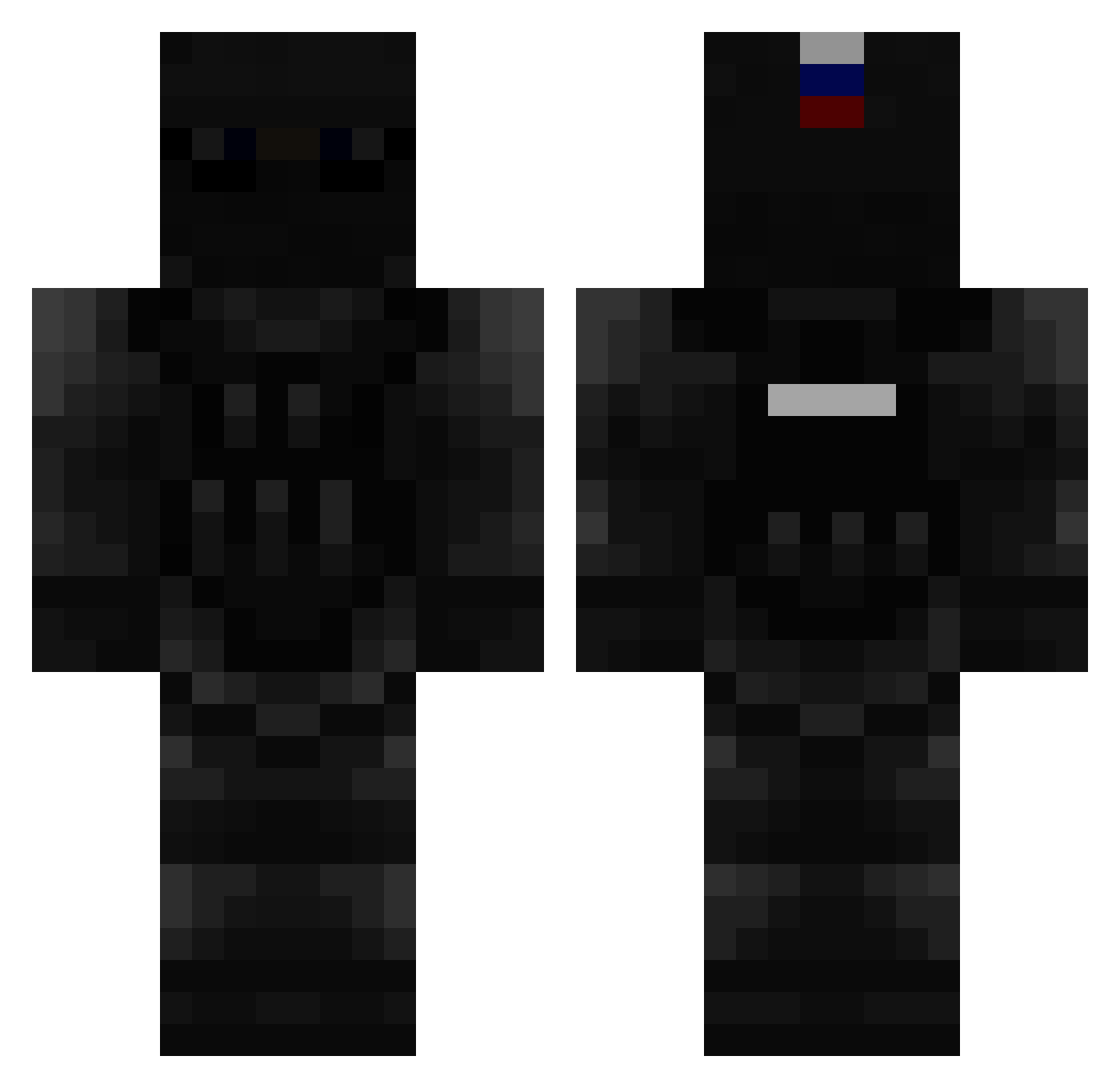 Jojojoschy Minecraft skin, front and back view