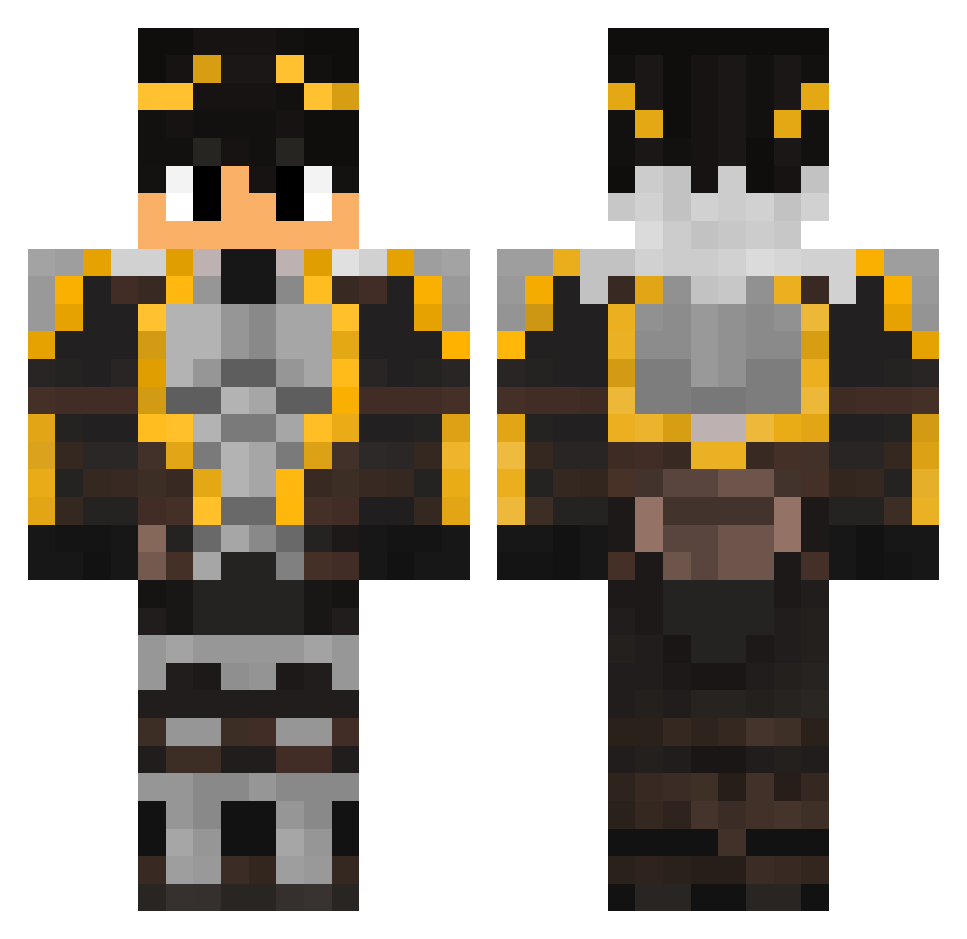 5mdMint Minecraft skin, front and back view