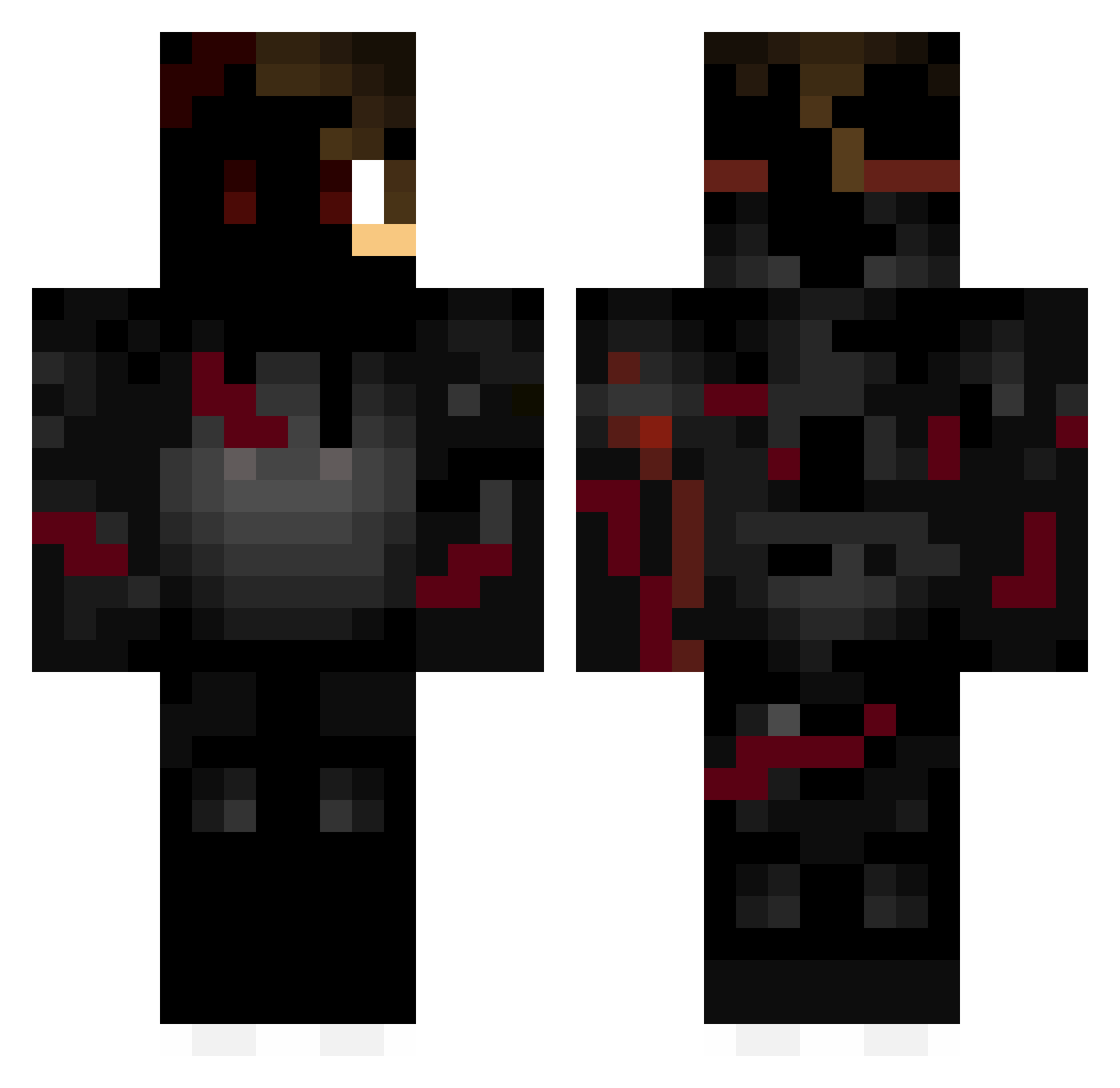N1co_11 Minecraft skin, front and back view
