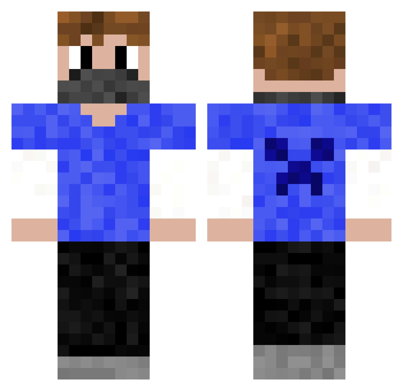 _AlveX_ Minecraft skin, front and back view
