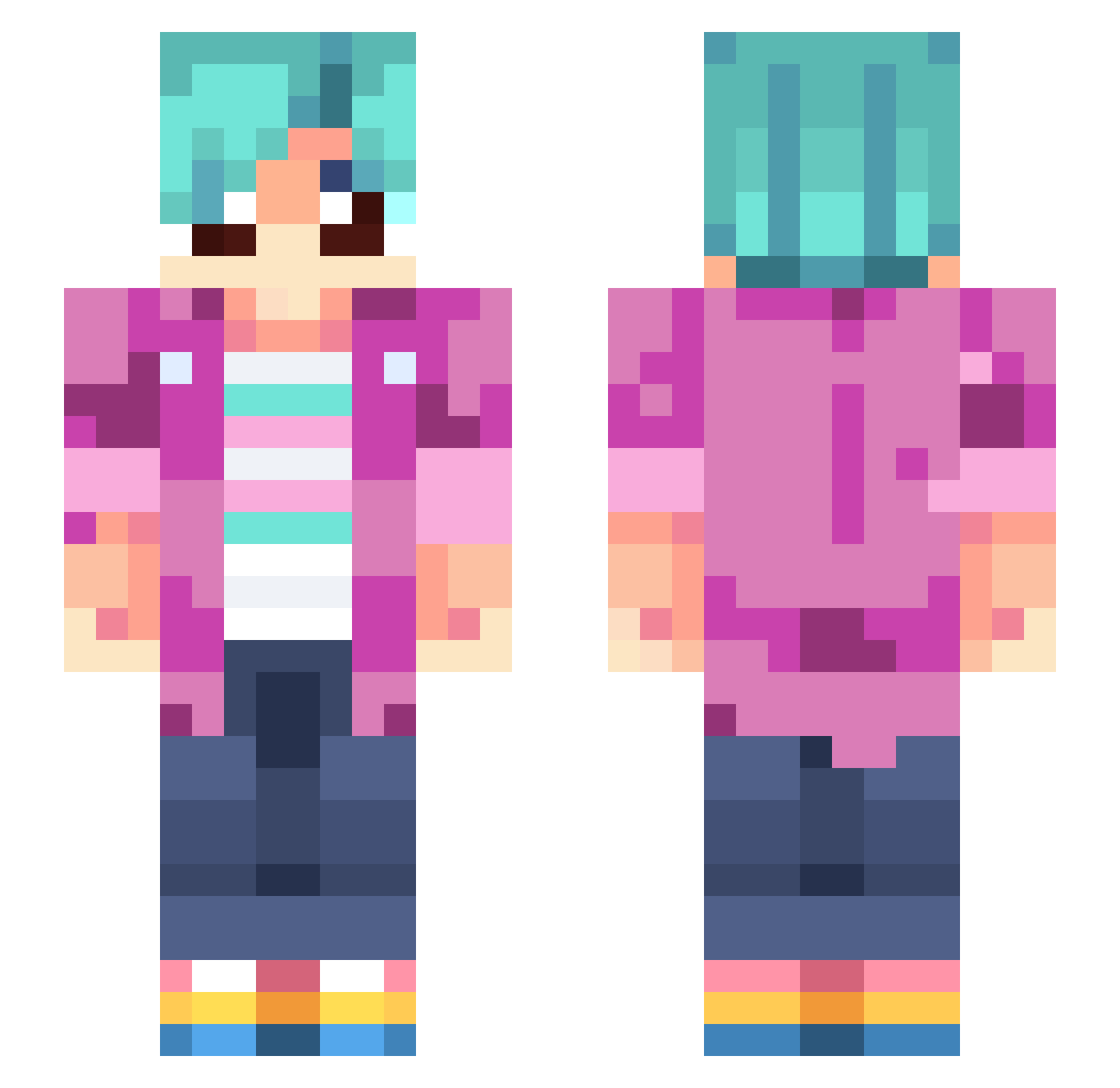 Jurgen_Leitner Minecraft skin, front and back view