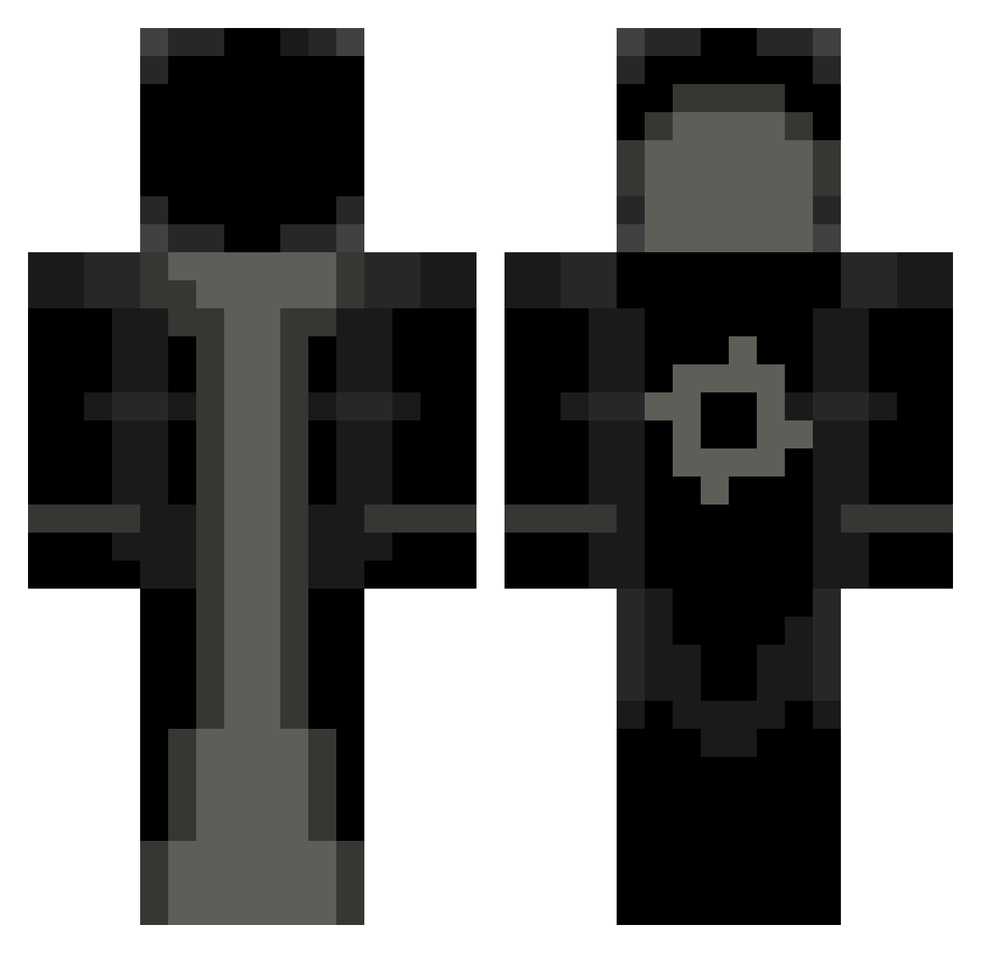 aaaMARKowo Minecraft skin, front and back view