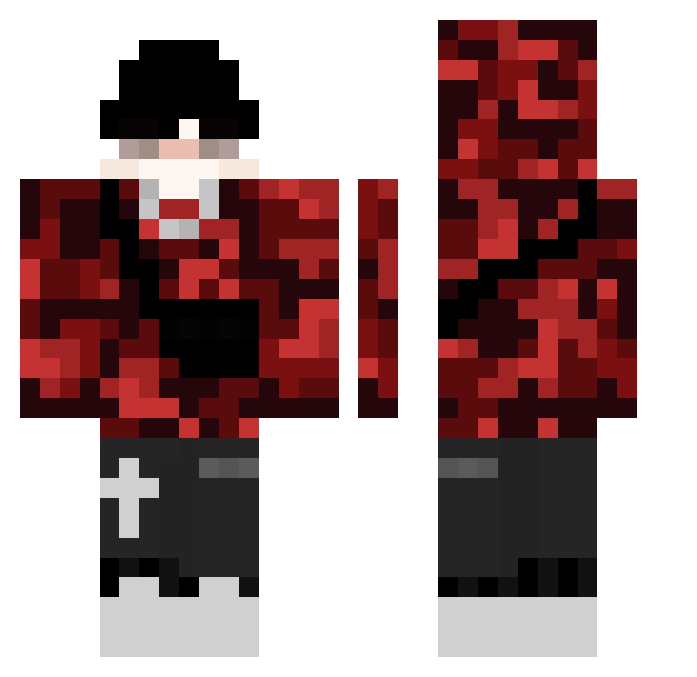 Parplayer519332 Minecraft skin, front and back view