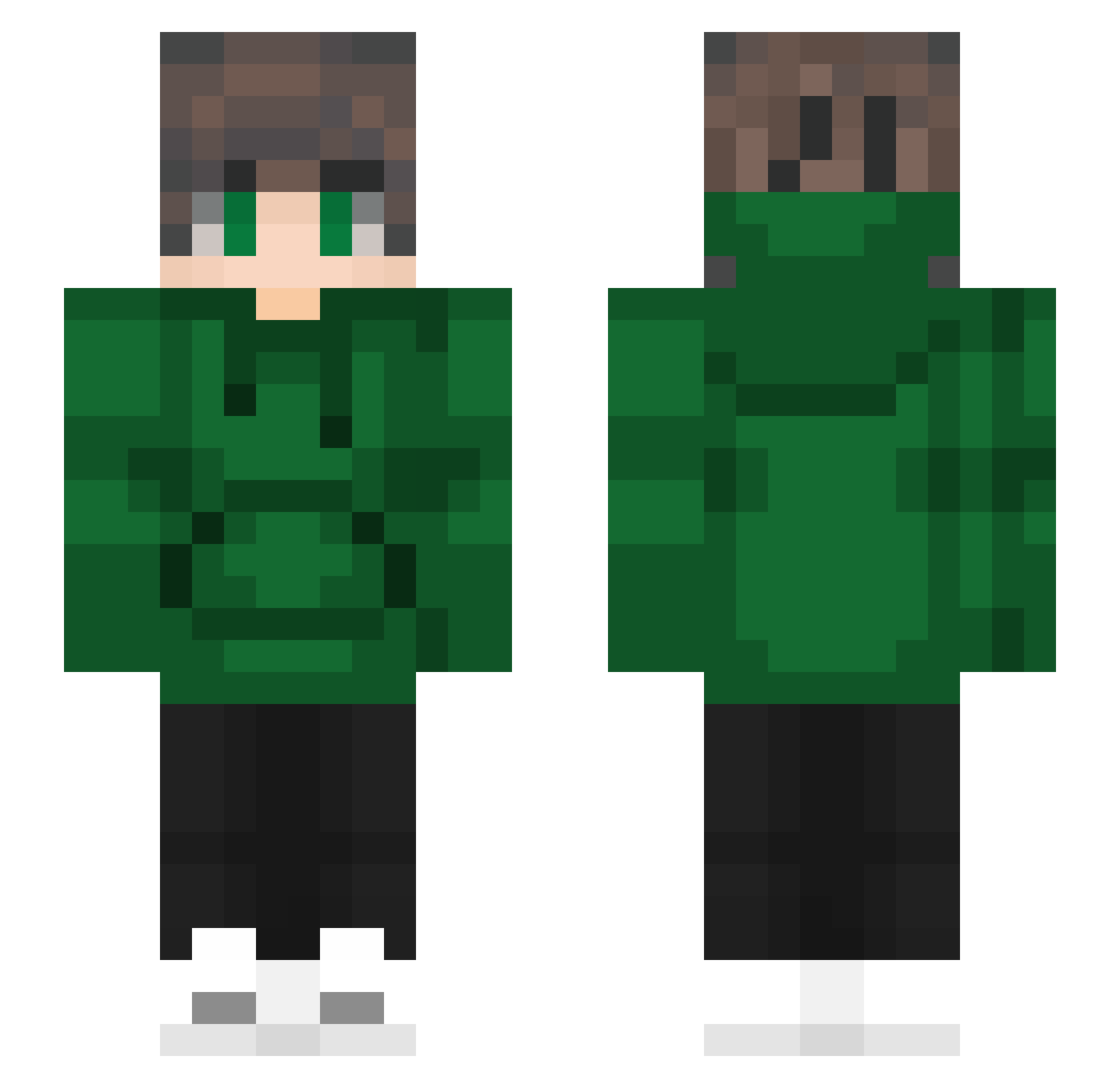 iJxstiinQ_vZ Minecraft skin, front and back view