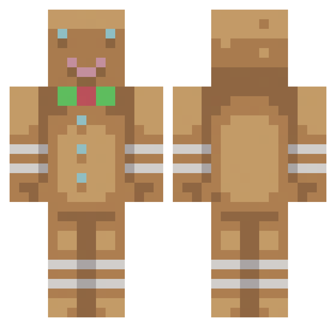 waveezz Minecraft skin, front and back view