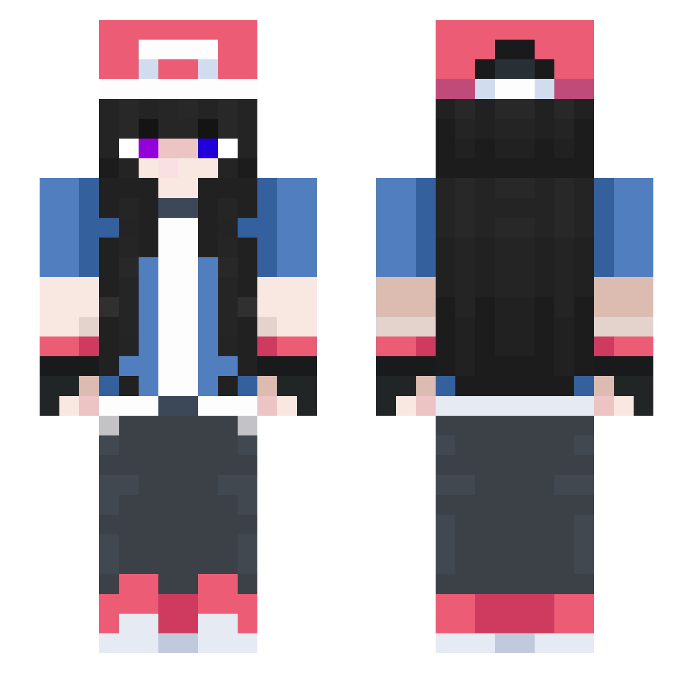 Chifrijooo Minecraft skin, front and back view