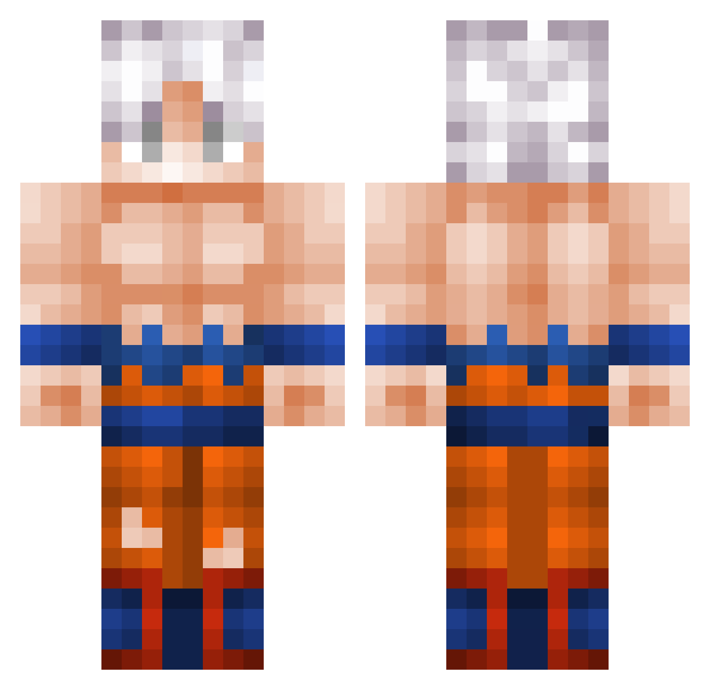 fleafy_ Minecraft skin, front and back view