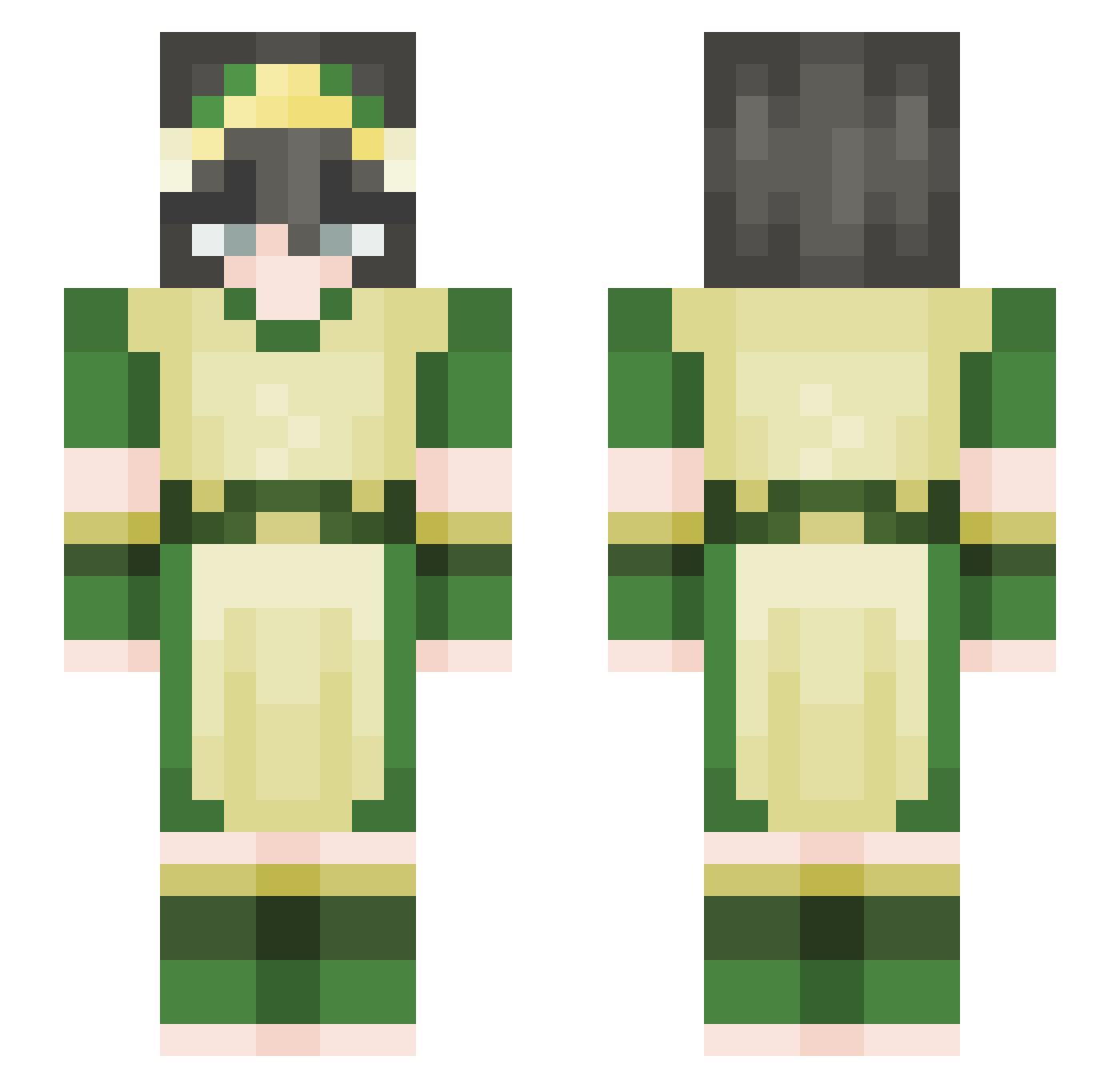 liam8900 Minecraft skin, front and back view