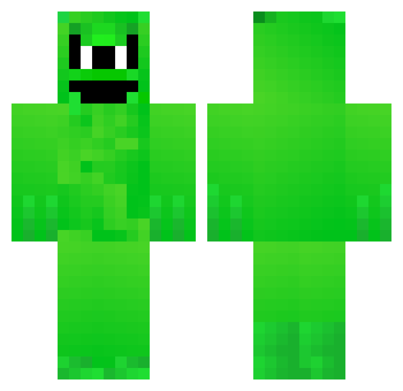 4matical Minecraft skin, front and back view