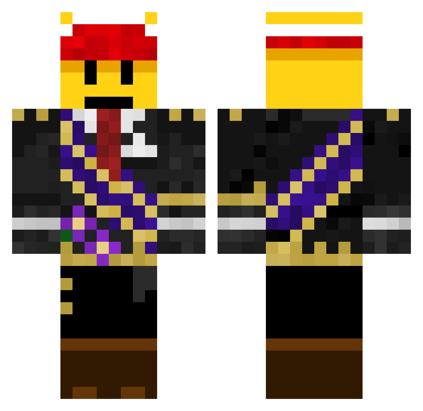 quacksokewl Minecraft skin, front and back view