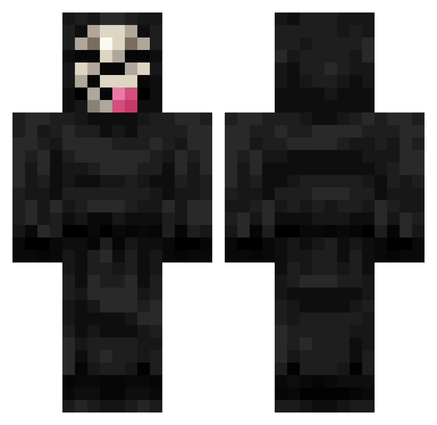 Gyomeii_ Minecraft skin, front and back view