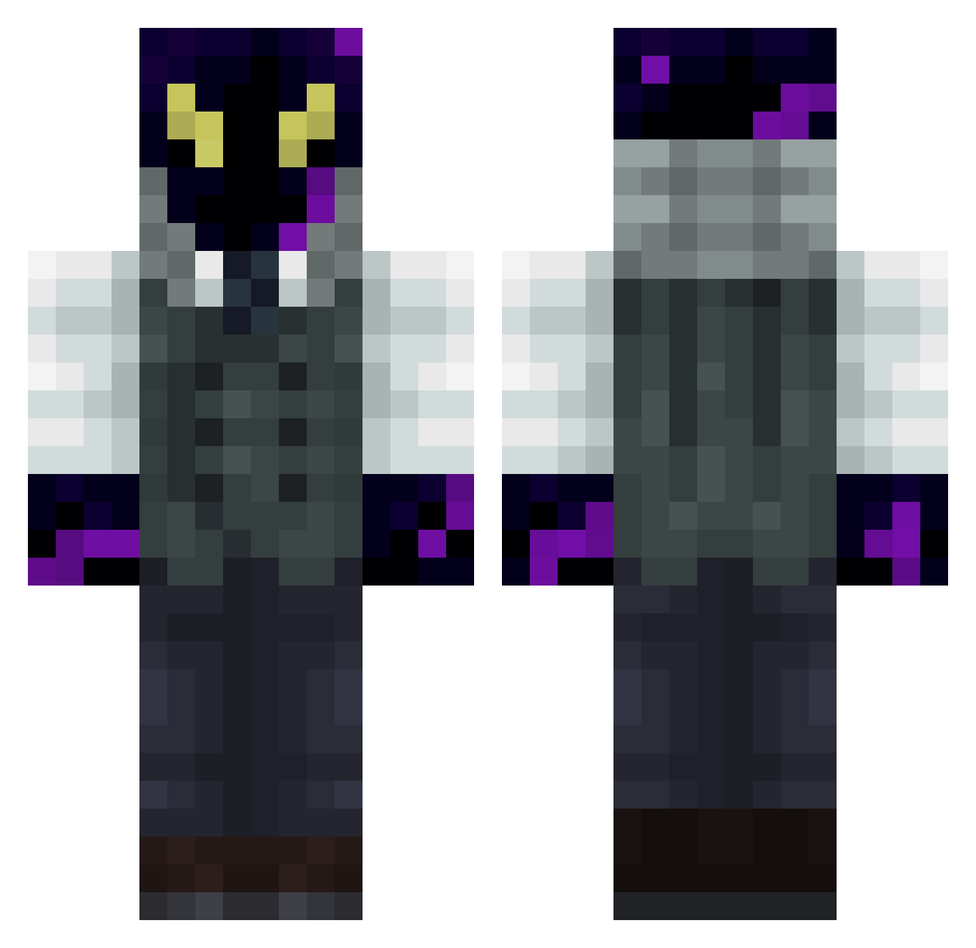 graygray1235 Minecraft skin, front and back view