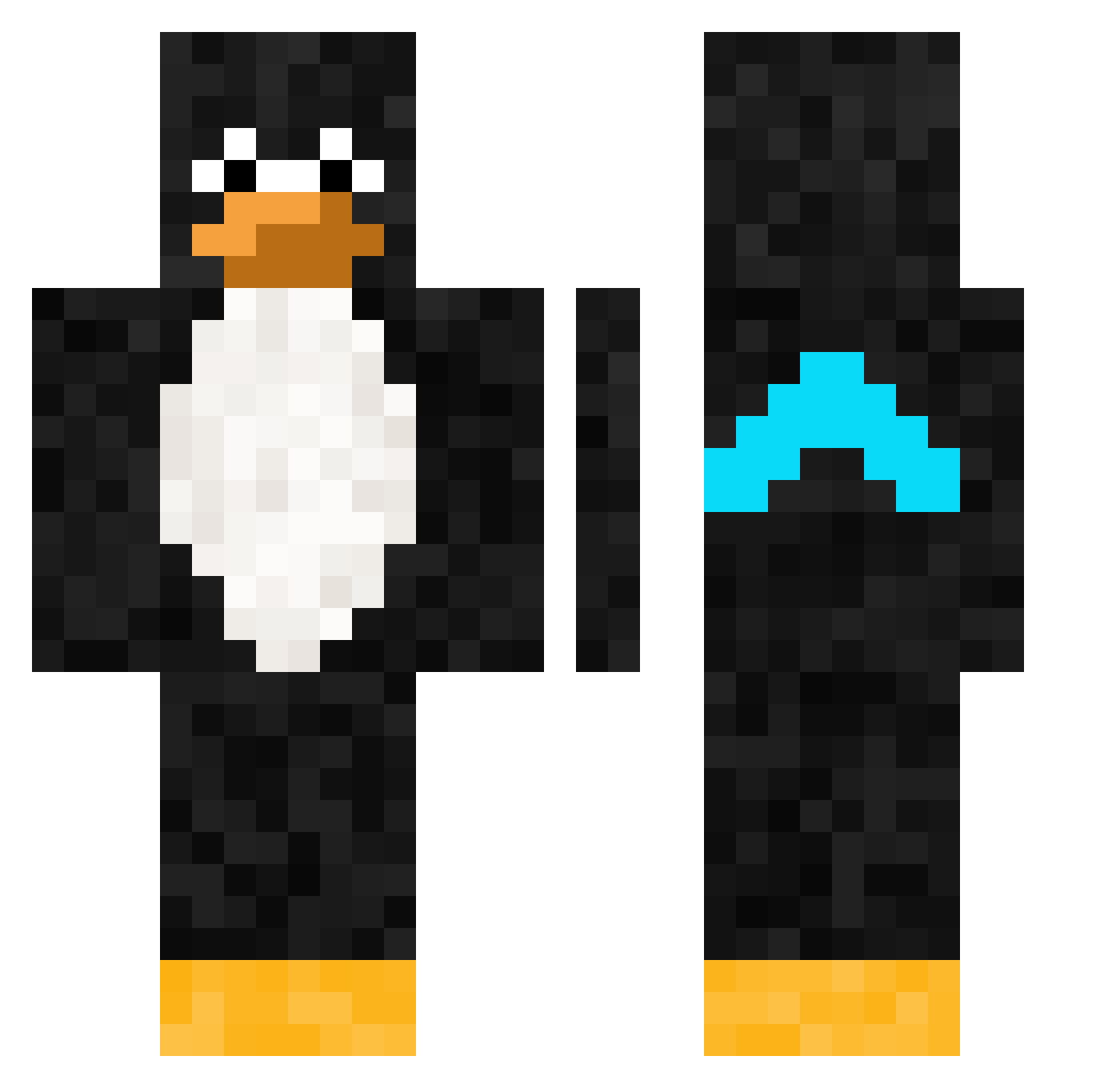 Herr_Der_Locken Minecraft skin, front and back view