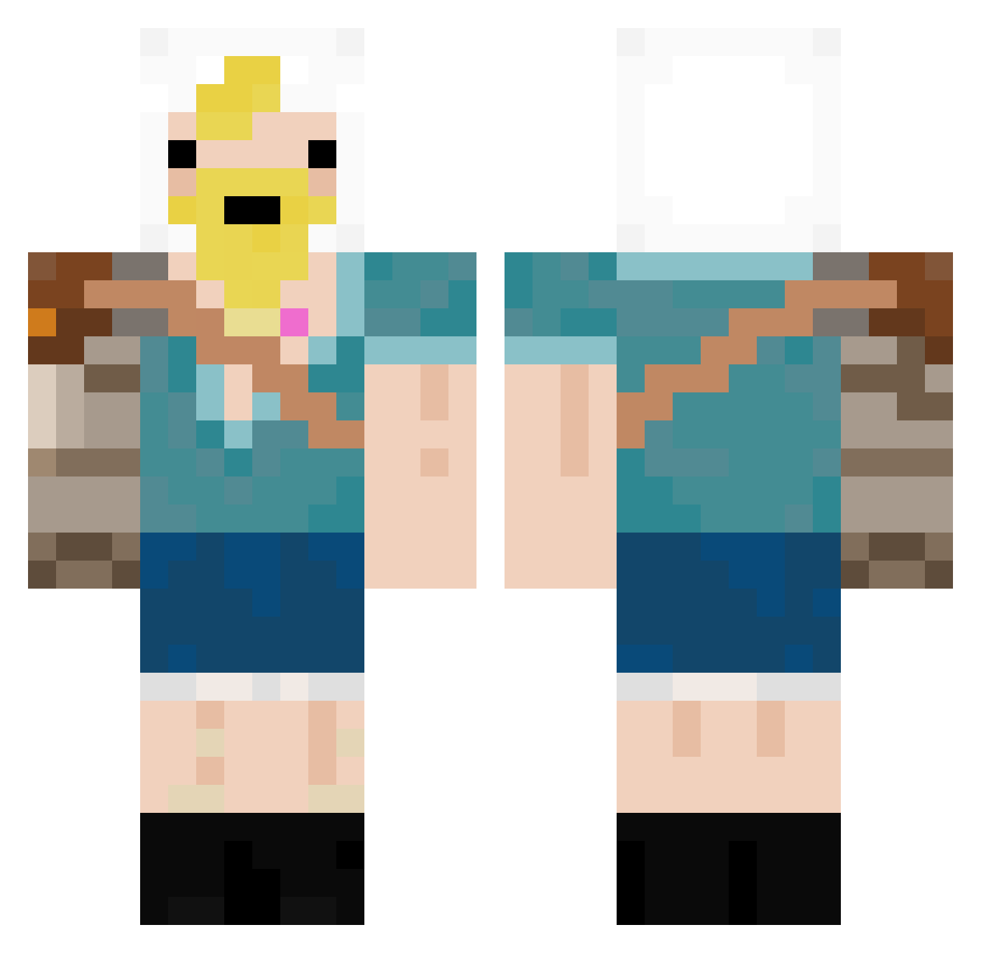 PhilipN Minecraft skin, front and back view