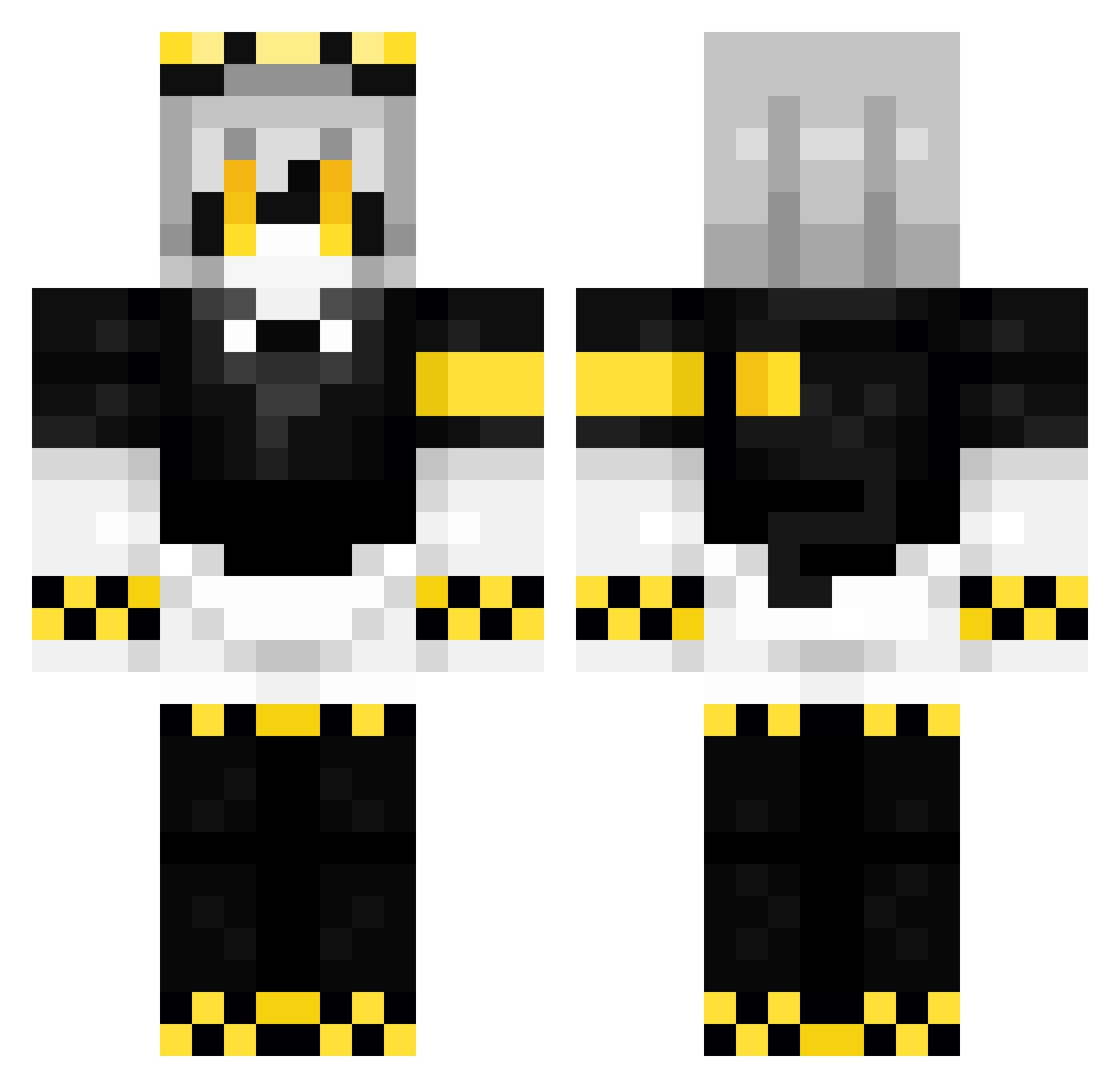 space_racoon2009 Minecraft skin, front and back view