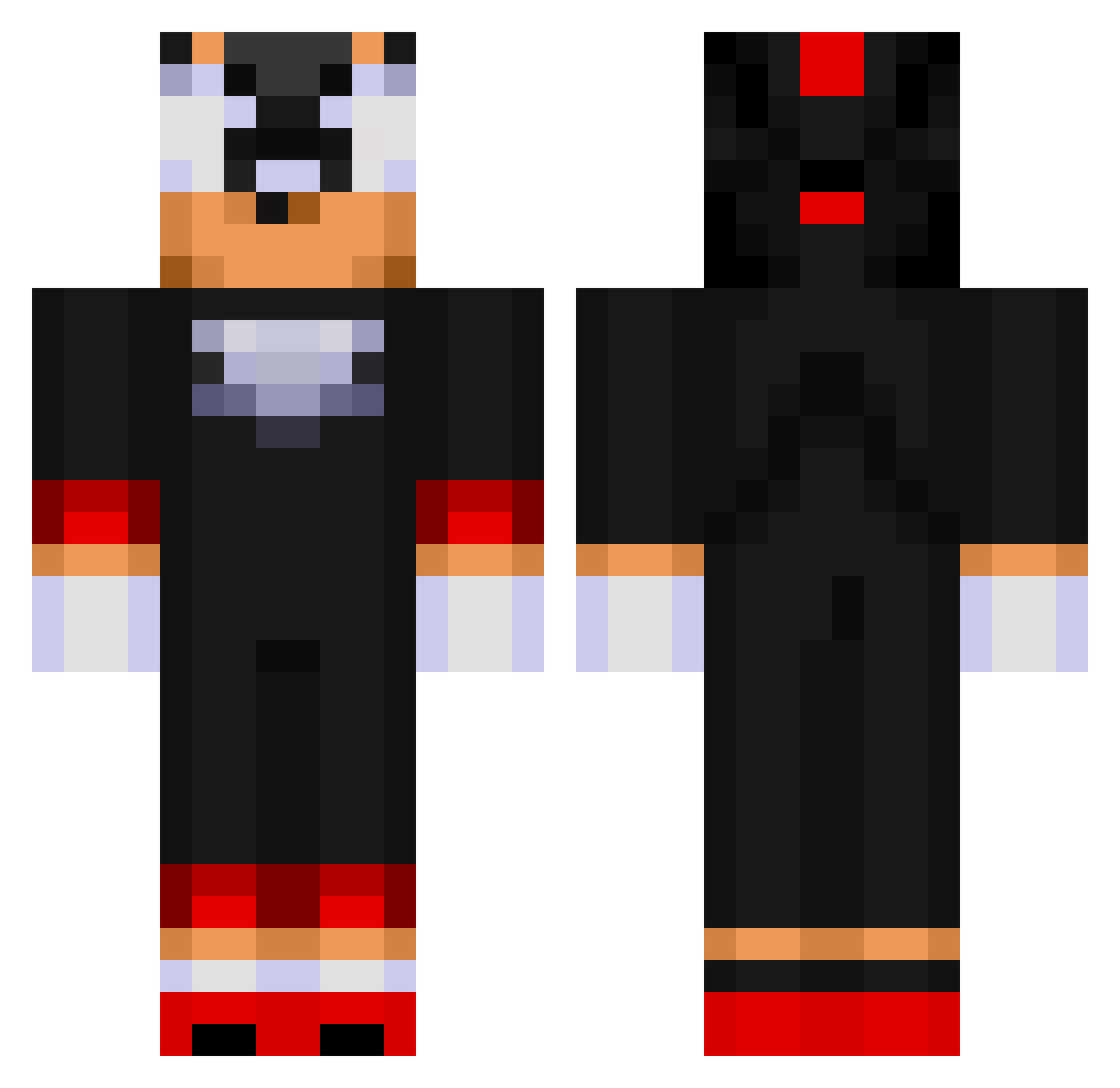 Fan_de_Baby_yoga Minecraft skin, front and back view