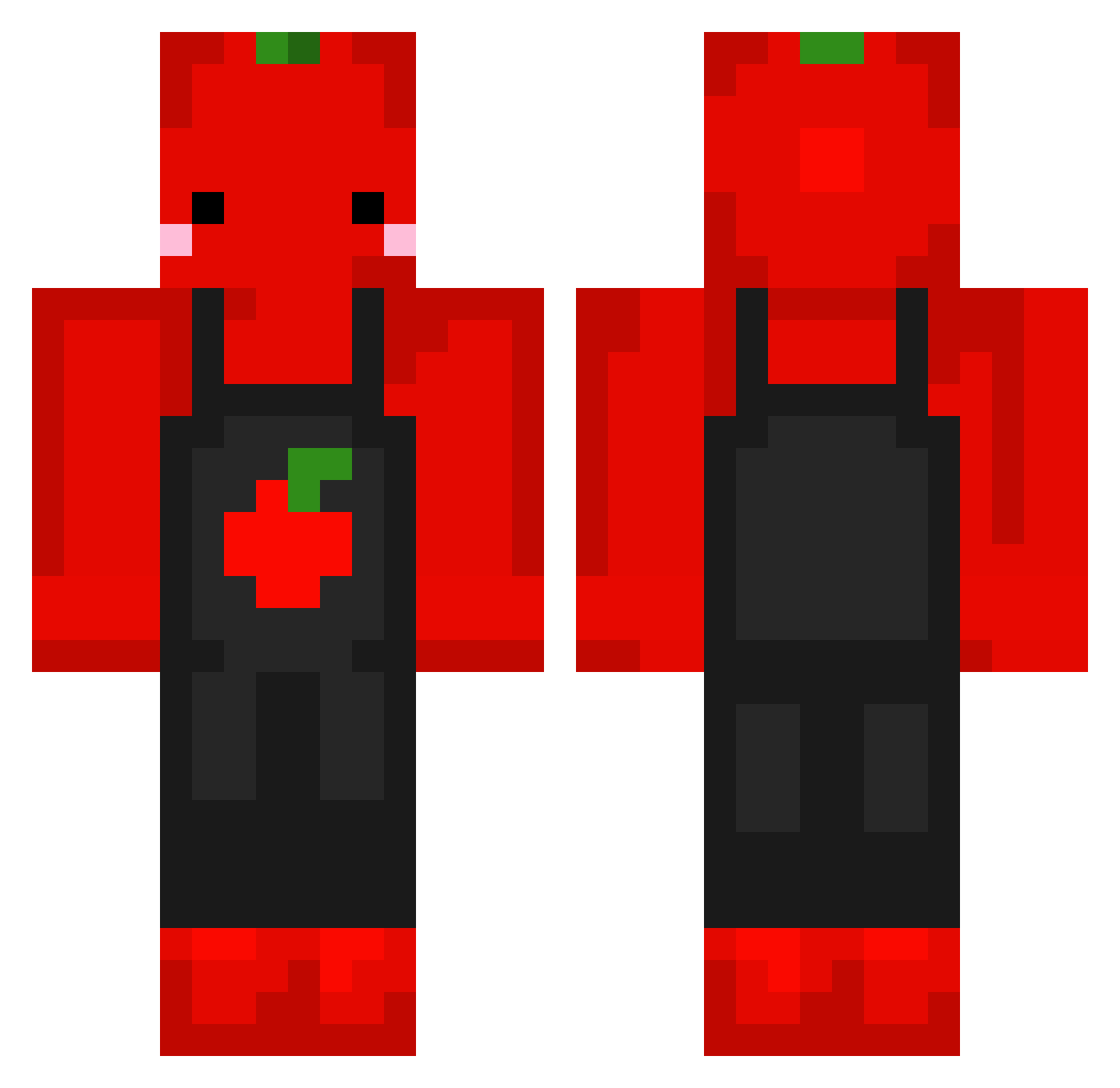 KOR_Hyun_7 Minecraft skin, front and back view