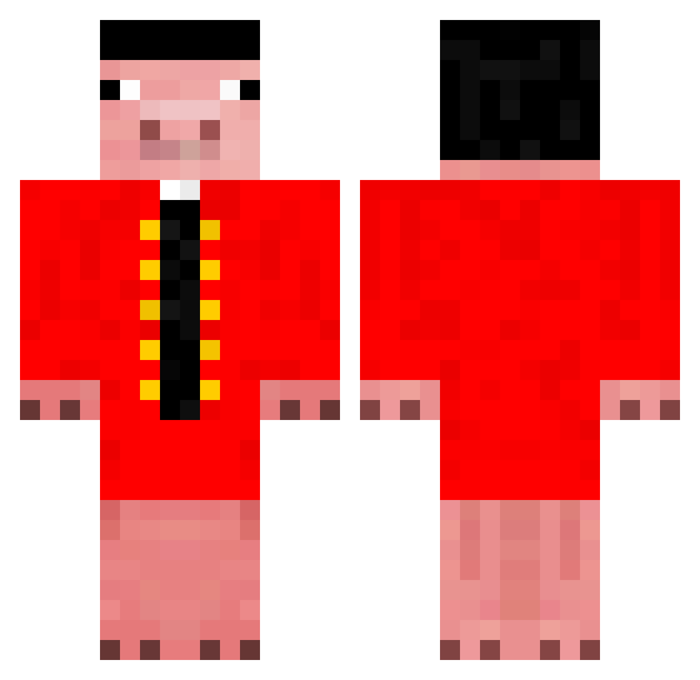 Hong_songDongXD Minecraft skin, front and back view