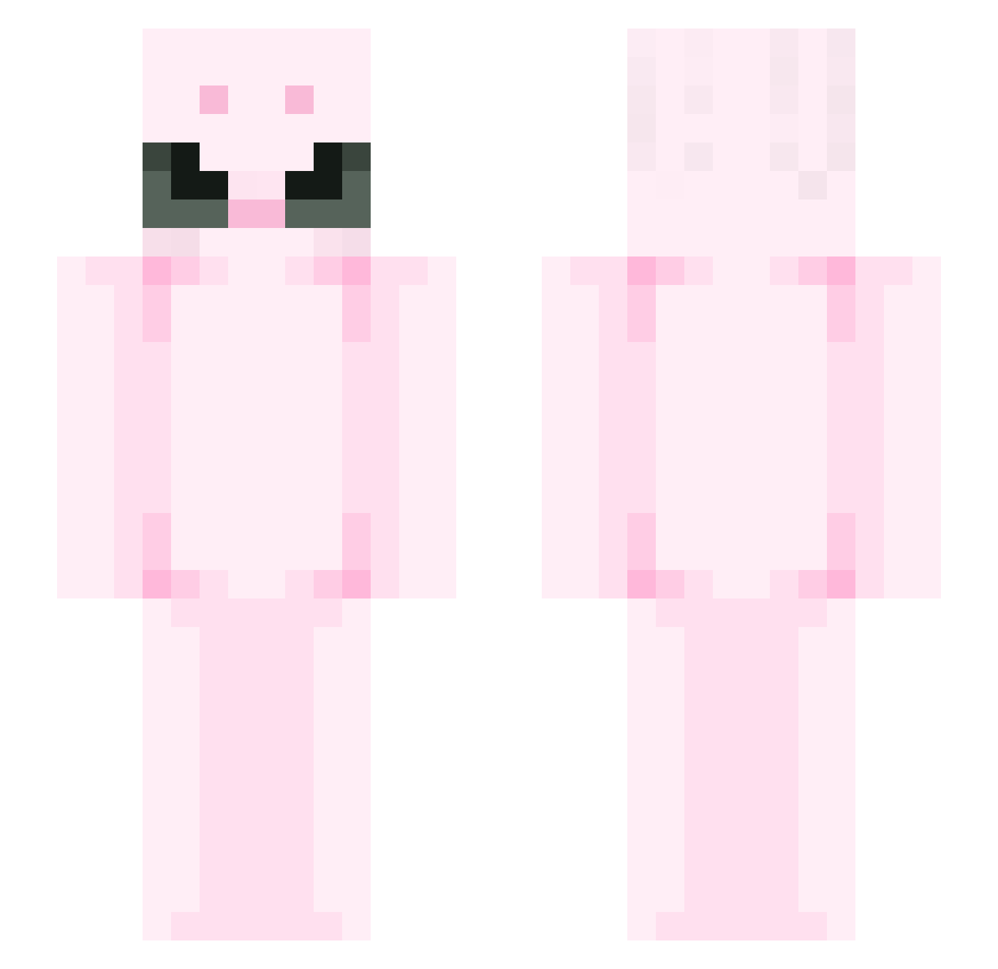 BradyChady Minecraft skin, front and back view