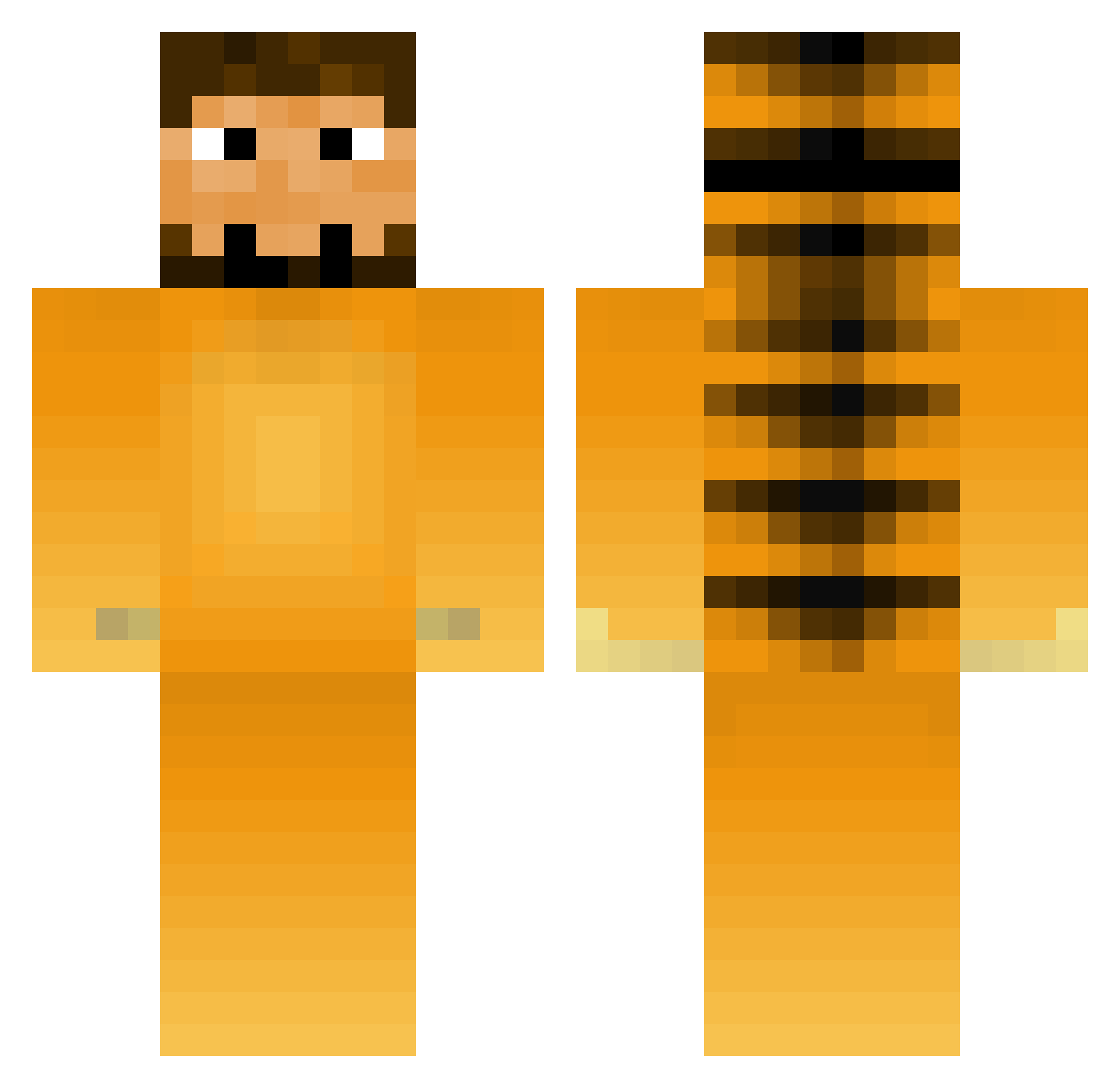 CatSchlatt Minecraft skin, front and back view