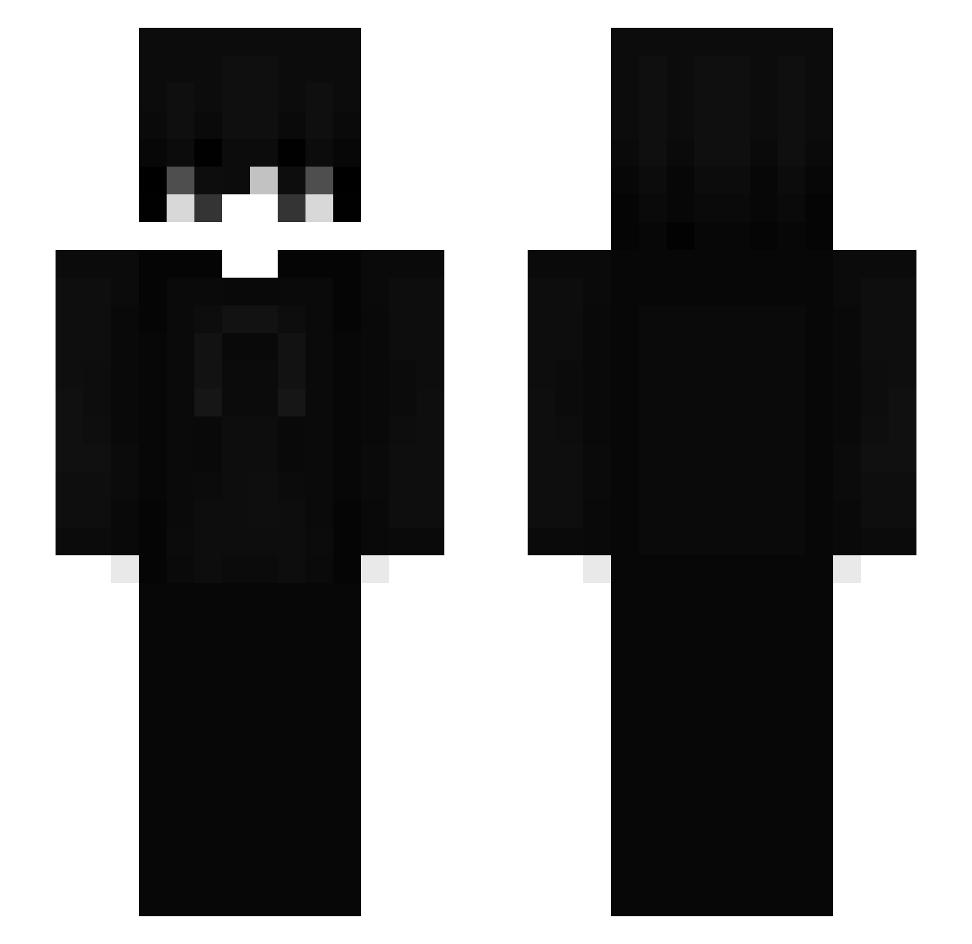 _Kreak Minecraft skin, front and back view