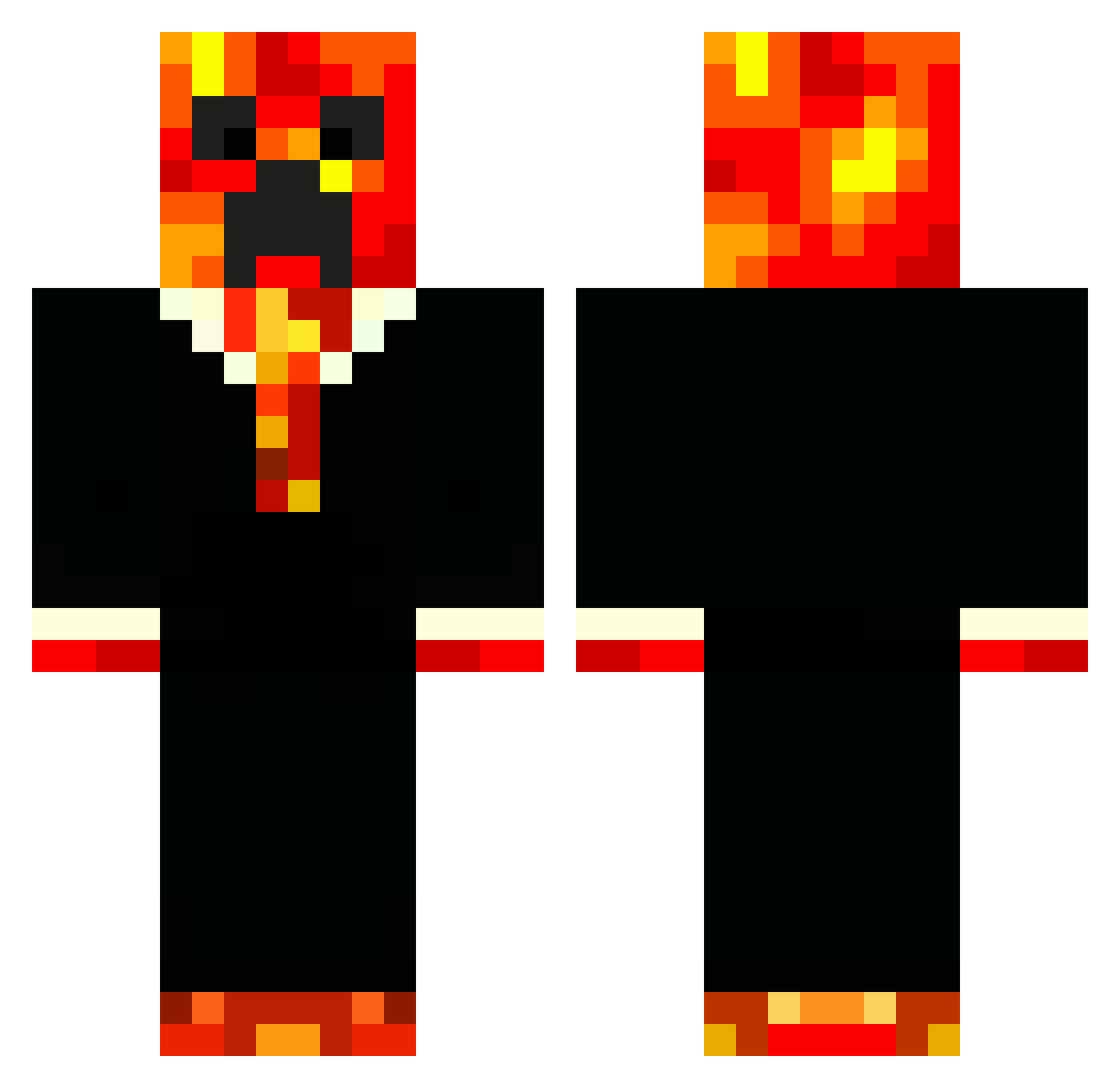 SophieRaeJ Minecraft skin, front and back view