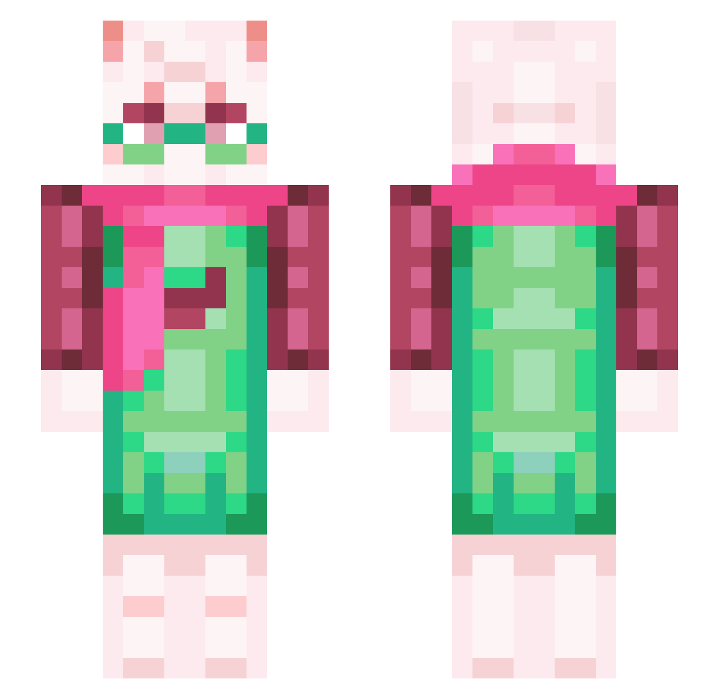 Bshanahan Minecraft skin, front and back view