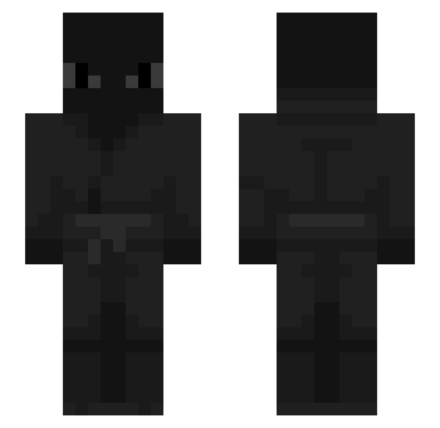 RBN2712 Minecraft skin, front and back view