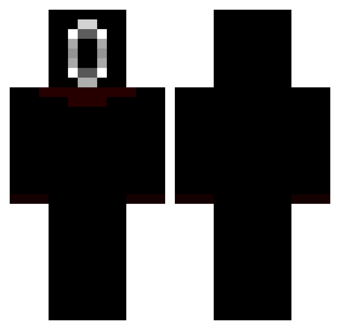 Stefans007 Minecraft skin, front and back view