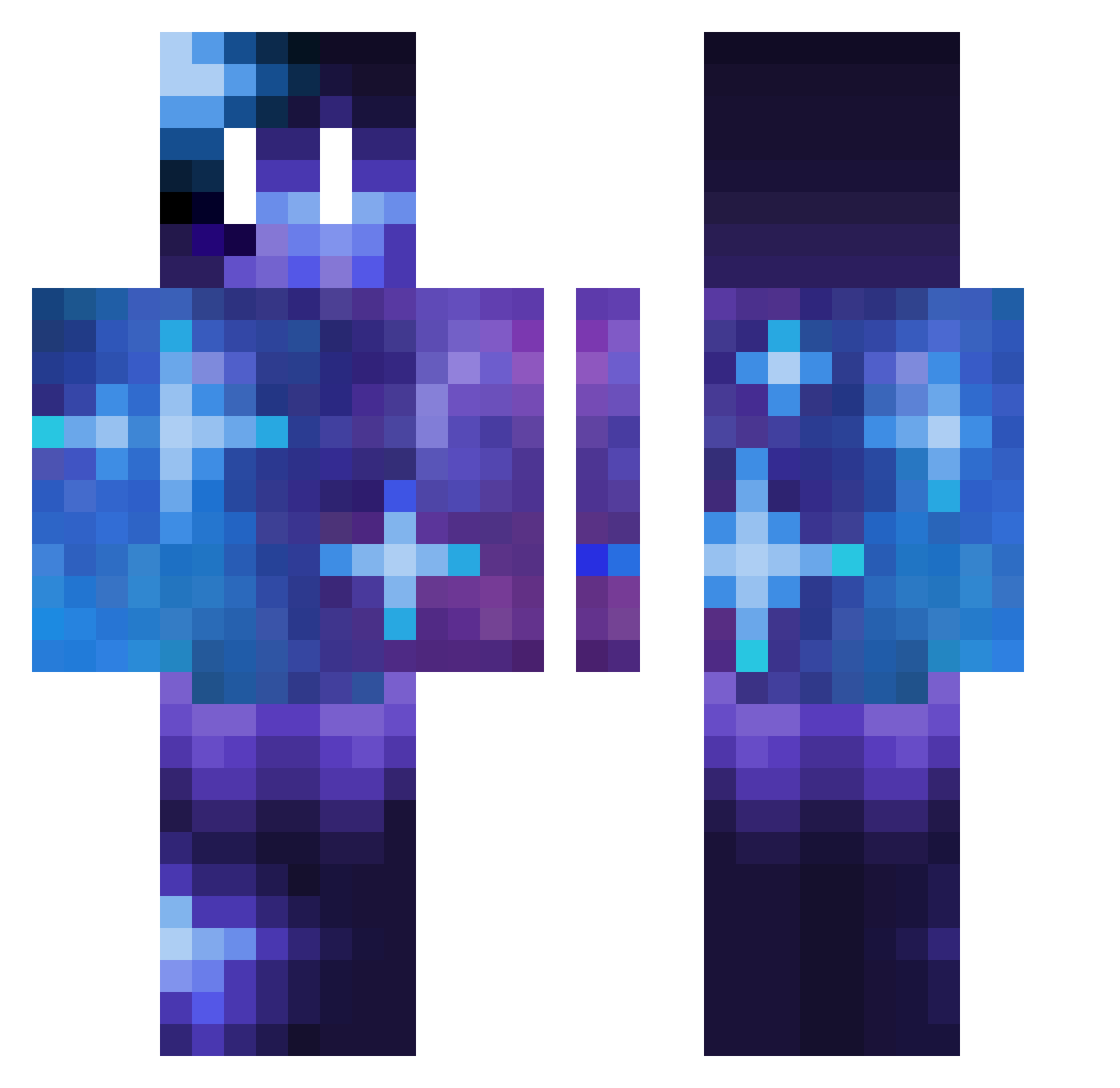 merguez50 Minecraft skin, front and back view