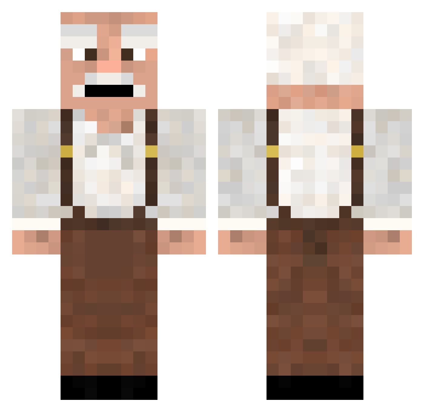 Wolly_TM Minecraft skin, front and back view